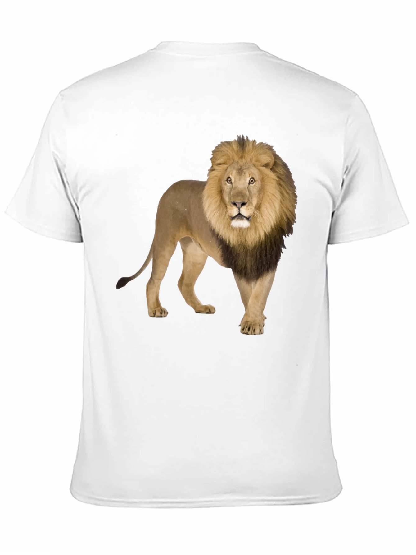 Black Lion Graphic Print Crew Neck T-Shirt view 11