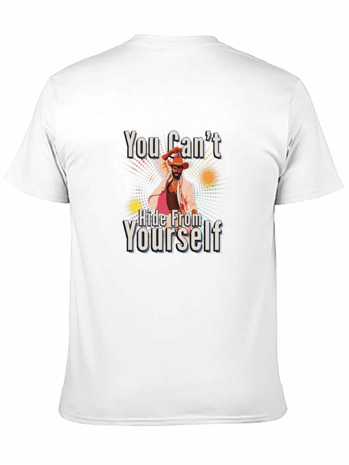 Black You Can't Hide From Yourself Graphic T-Shirt view 11