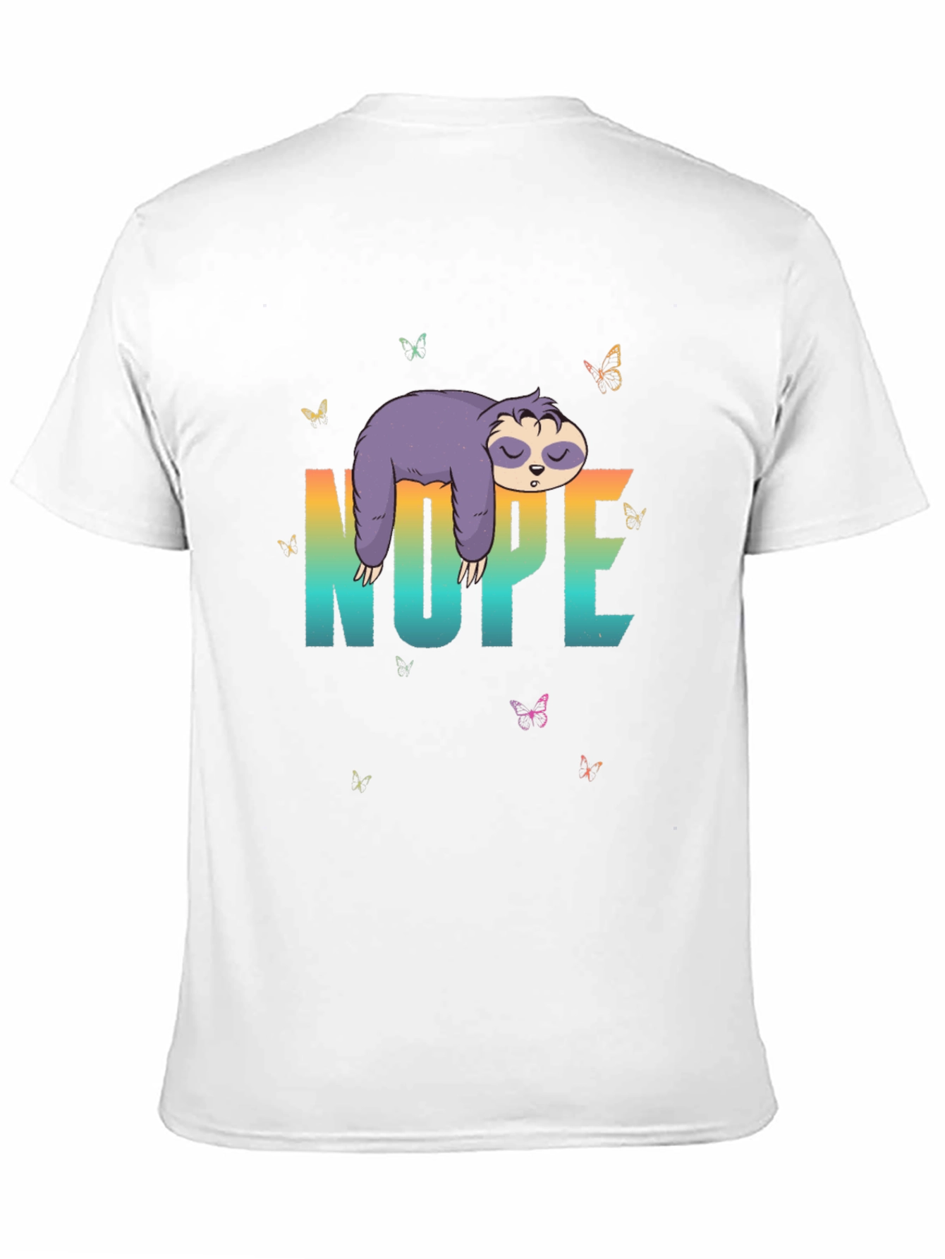 Nope Sloth Graphic Tee - 11