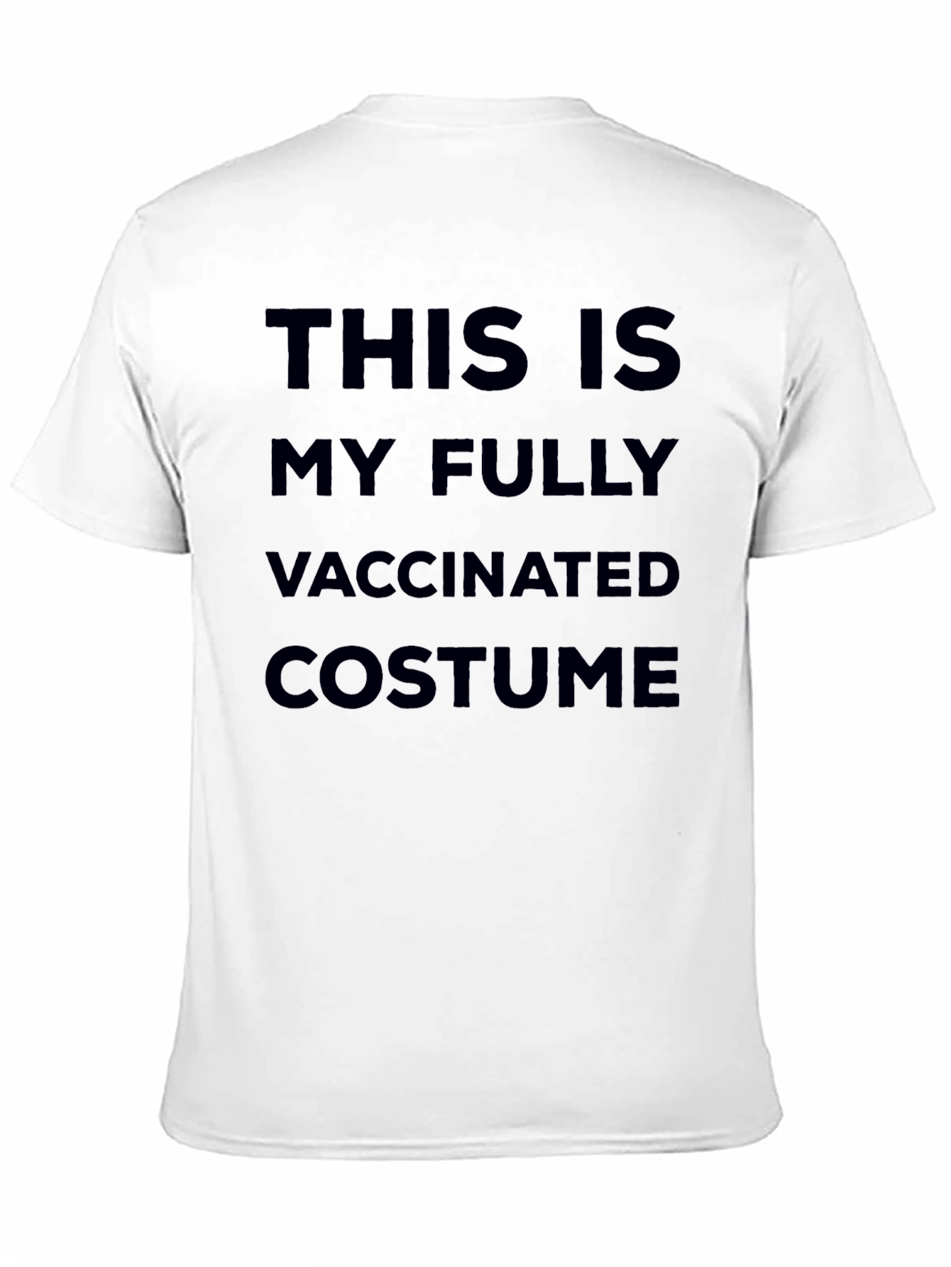 Black Fully Vaccinated Costume T-Shirt - Novelty Slogan Tee view 11