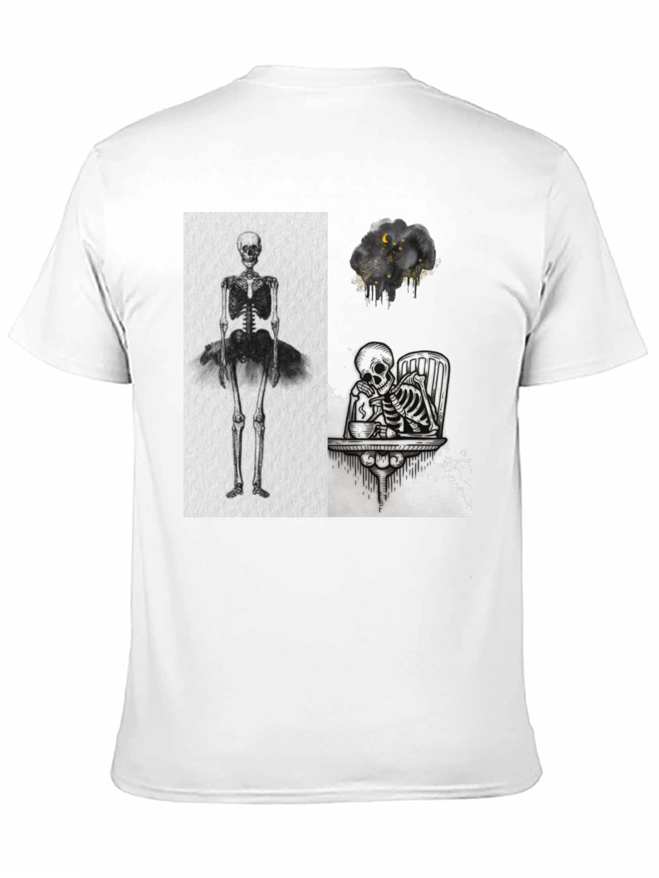 Skeleton Graphic Tee - Unique Print Design - 11