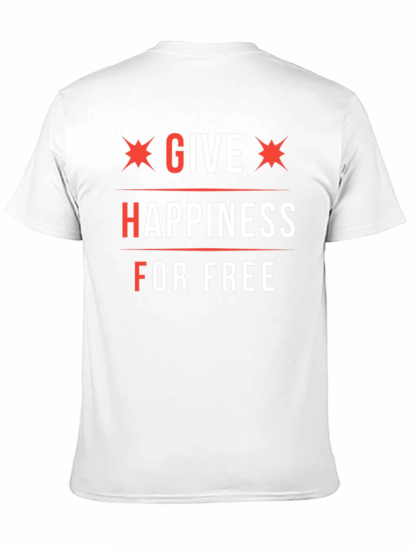 Black Give Happiness For Free Graphic Tee view 11