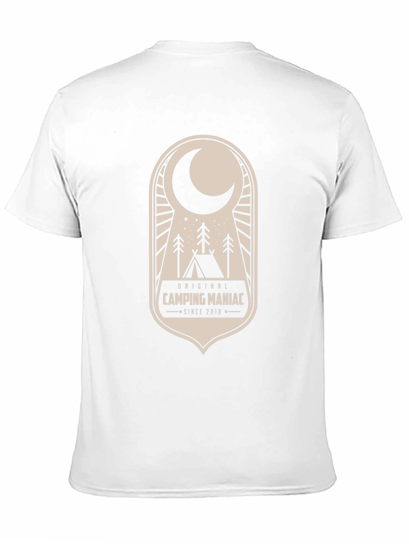 Black Camping Maniac T-Shirt: Outdoor Adventure Apparel view 11