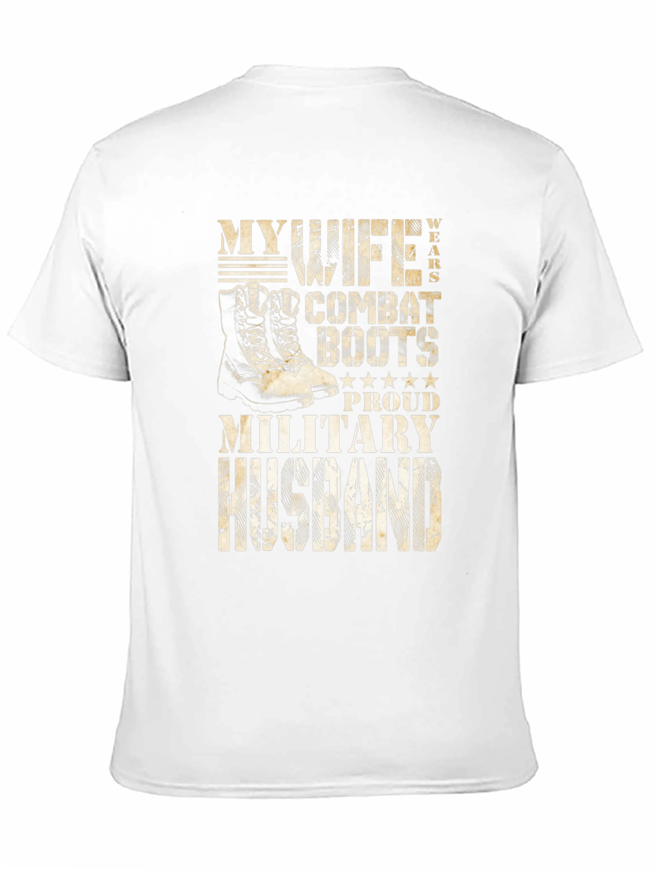 Military Husband Combat Boots T-Shirt - 11
