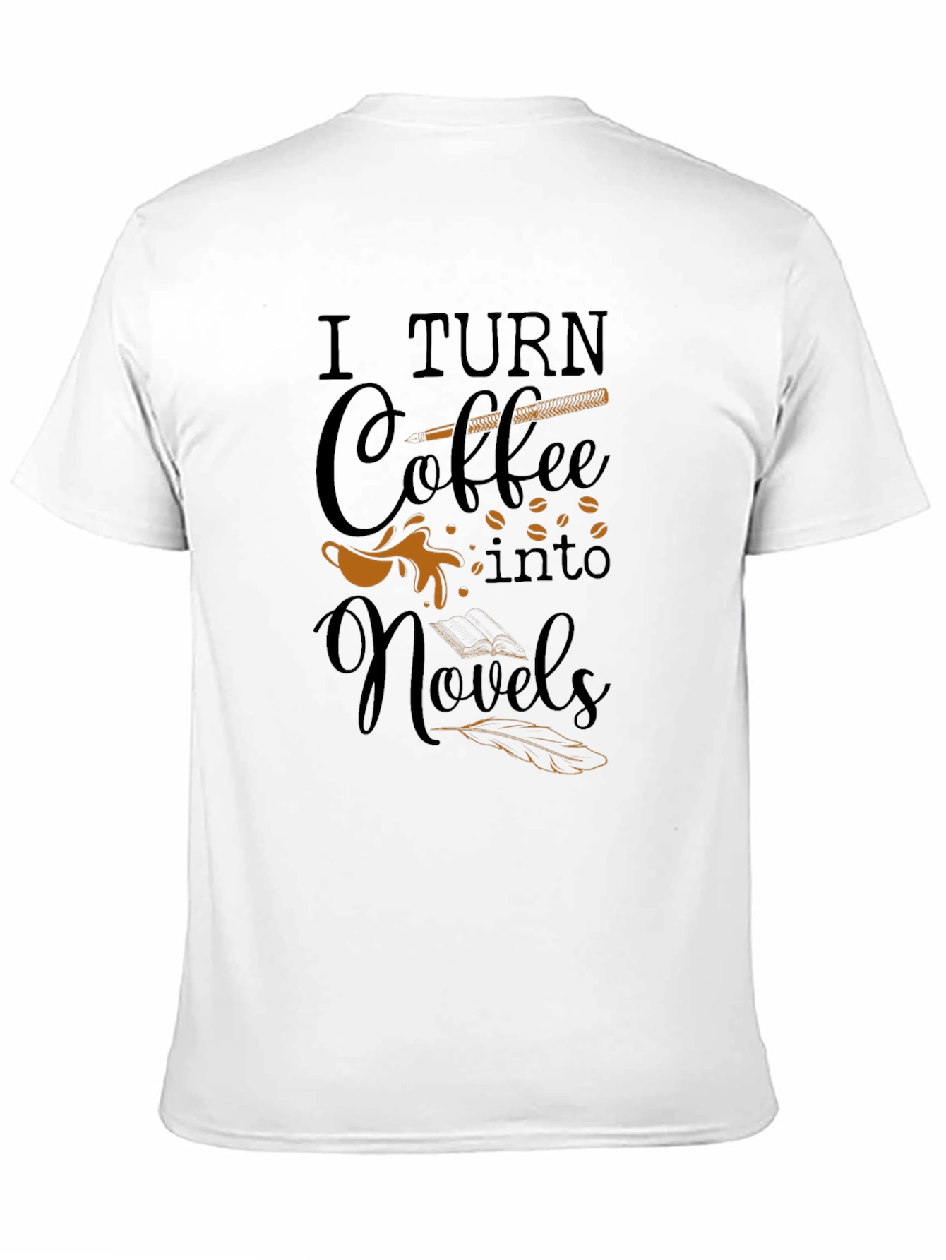 Black Coffee Novel T-Shirt, Writer Tee, Book Lover Gift view 11