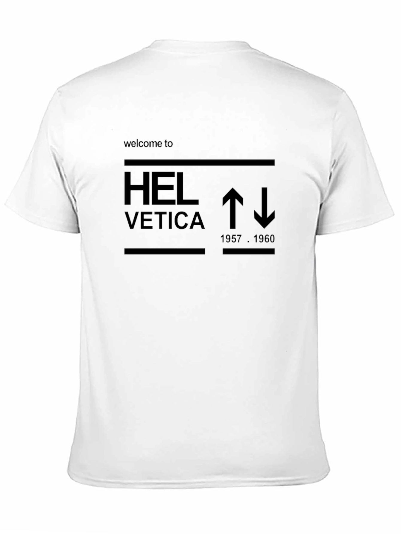 Black Helvetica T-Shirt - Modern Graphic Tee view 11
