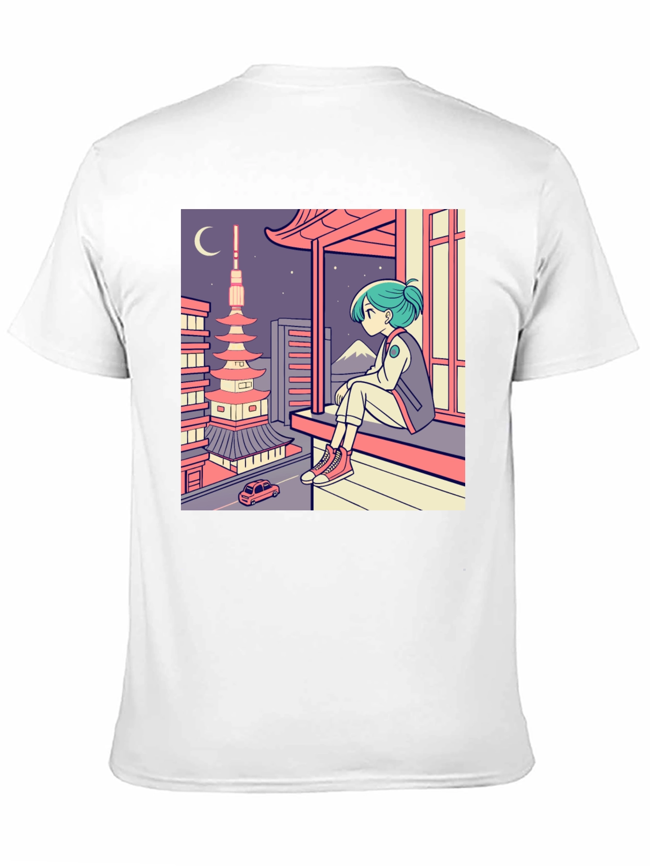 Anime Girl Japan Landscape T-Shirt - 11