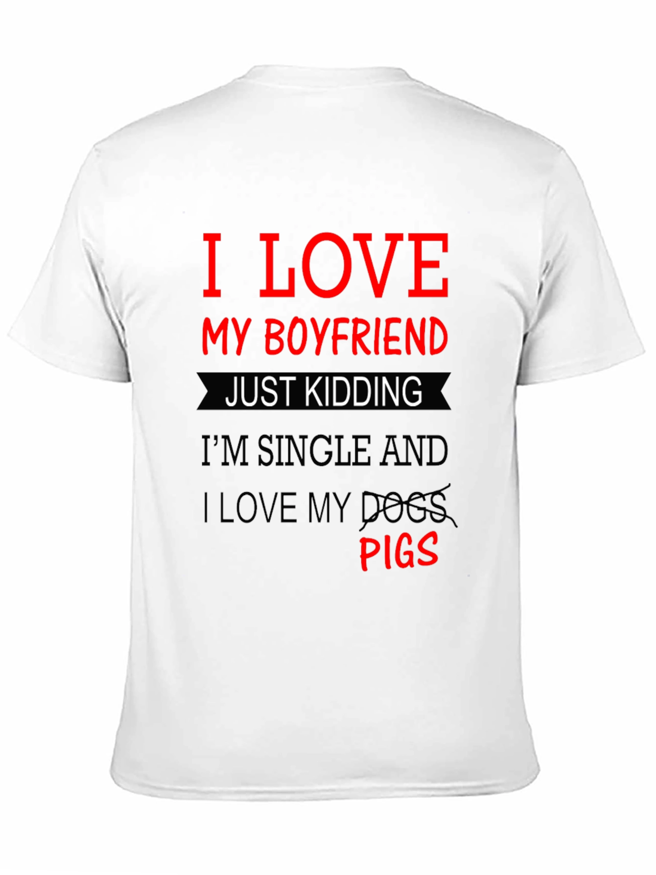Black I LOVE MY PIGS T-Shirt Novelty Tee Funny Slogan Gift view 11