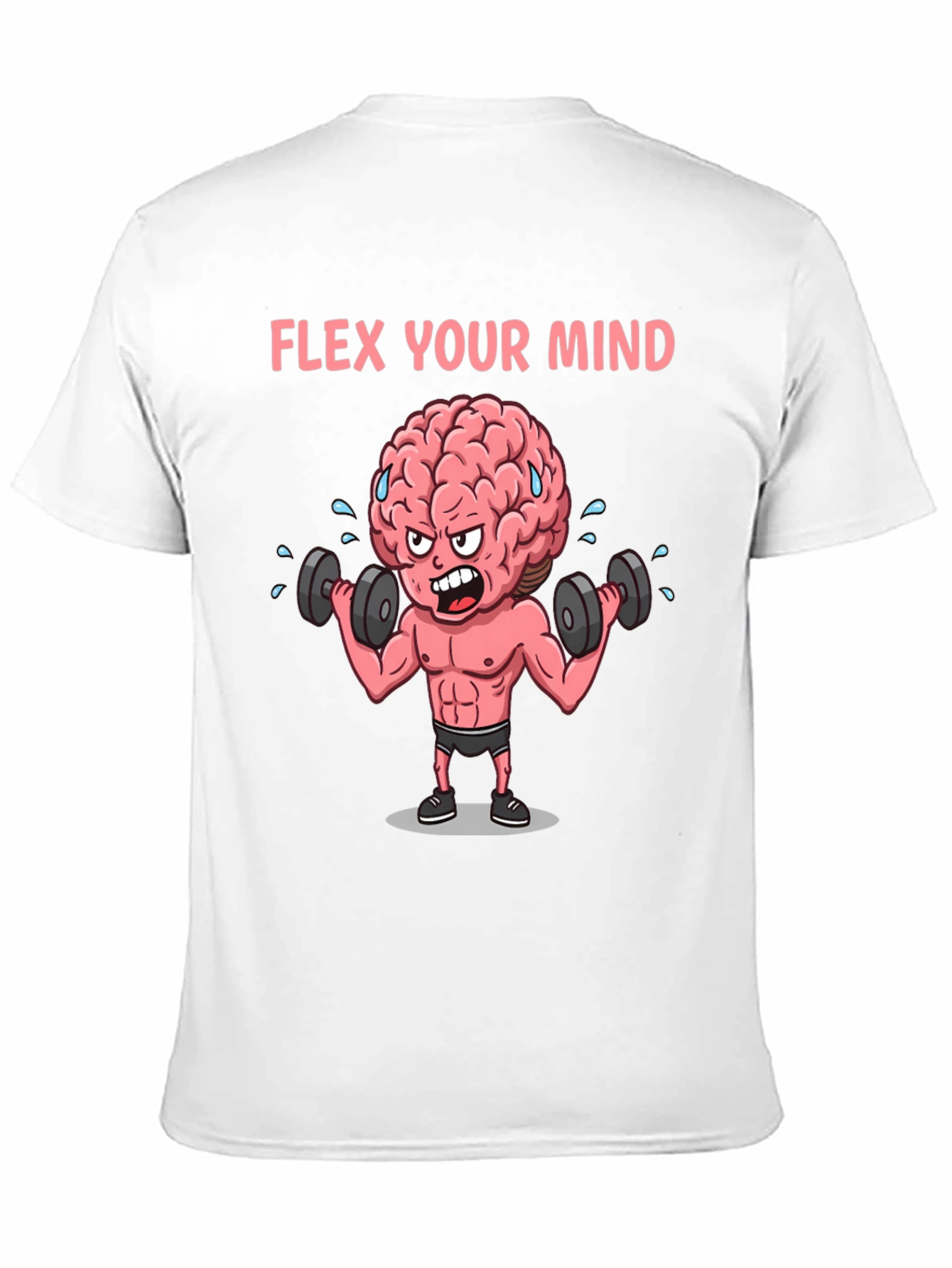 Black Flex Your Mind Graphic T-Shirt view 11