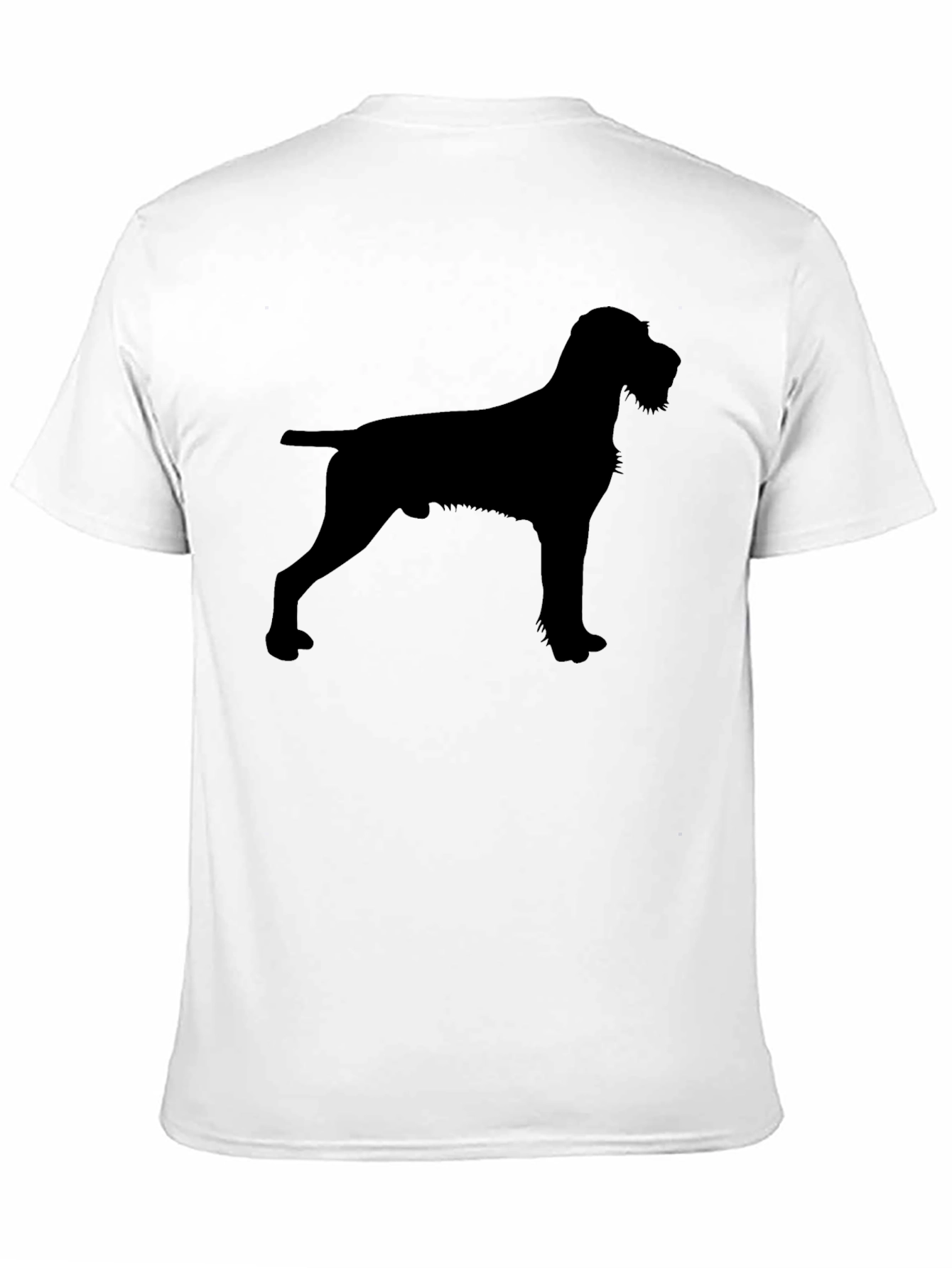 Black Dog Silhouette Black T-Shirt view 11