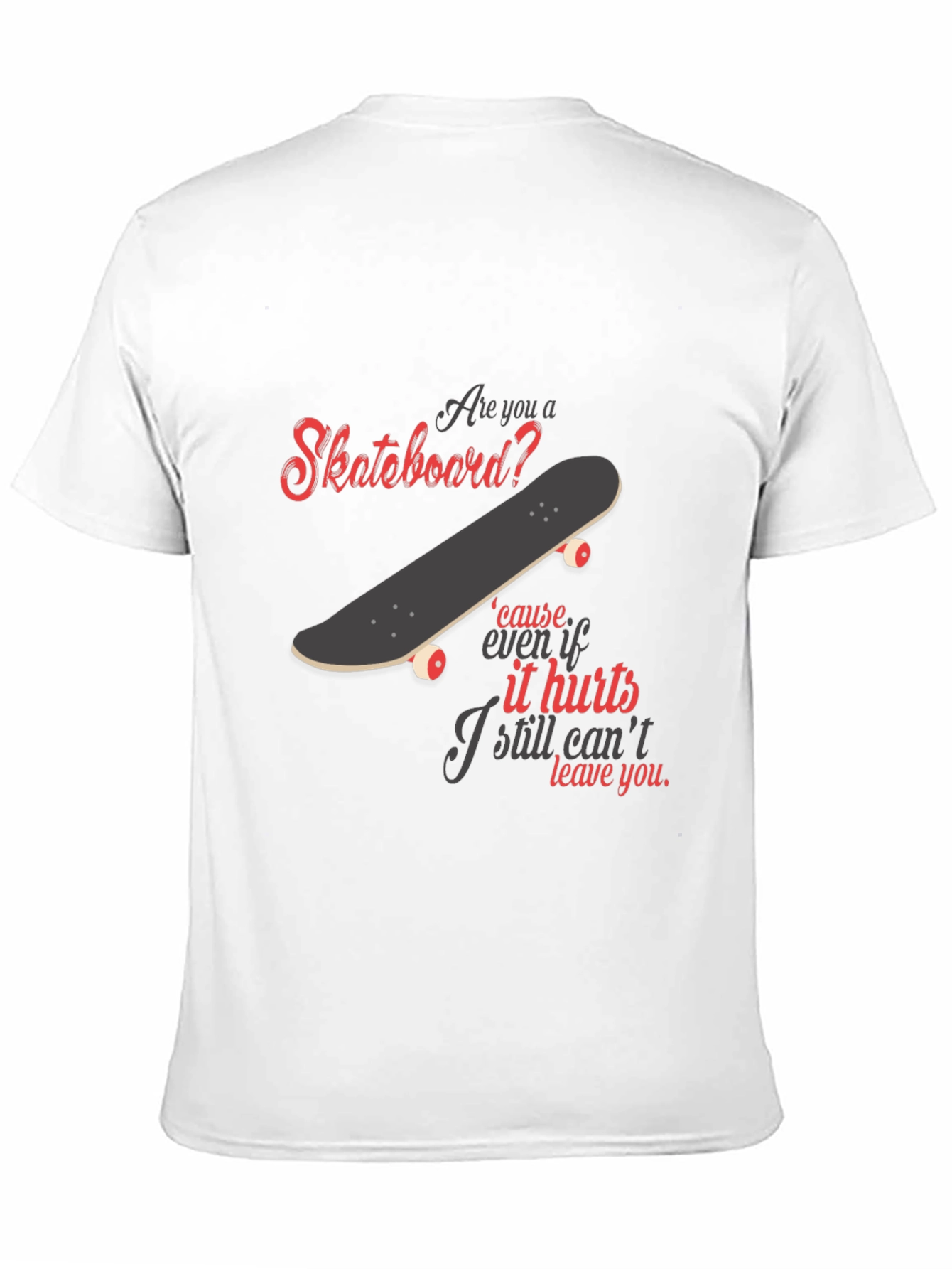 Black Skateboard Lover T-Shirt - Unique Graphic Tee view 11