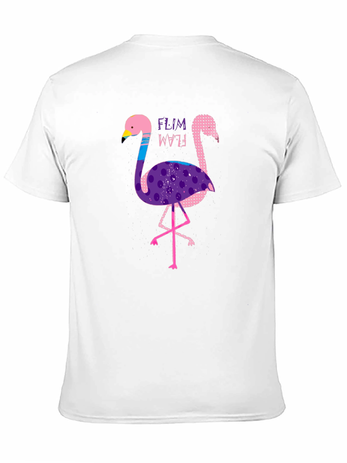 Black Funky Flamingo Graphic Tee - Stylish Black T-Shirt view 11