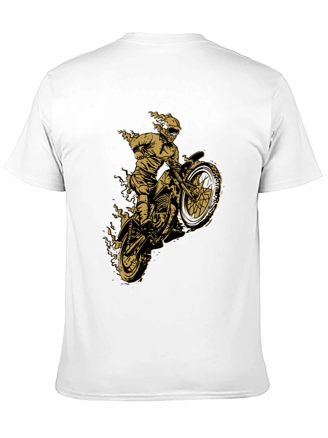 Black Motorcycle Rider Graphic Tee - Black view 11