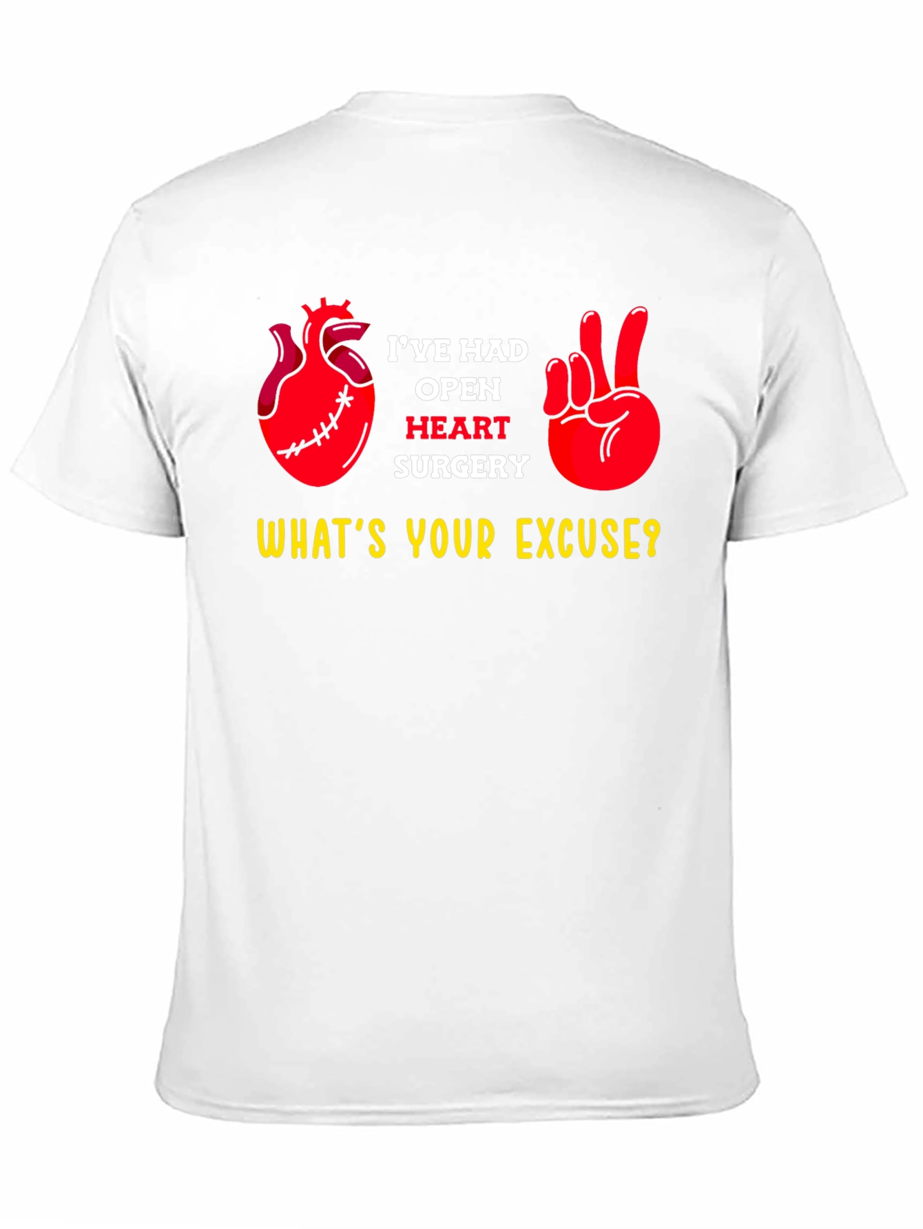 Black Open Heart Surgery Excuse T-Shirt view 11