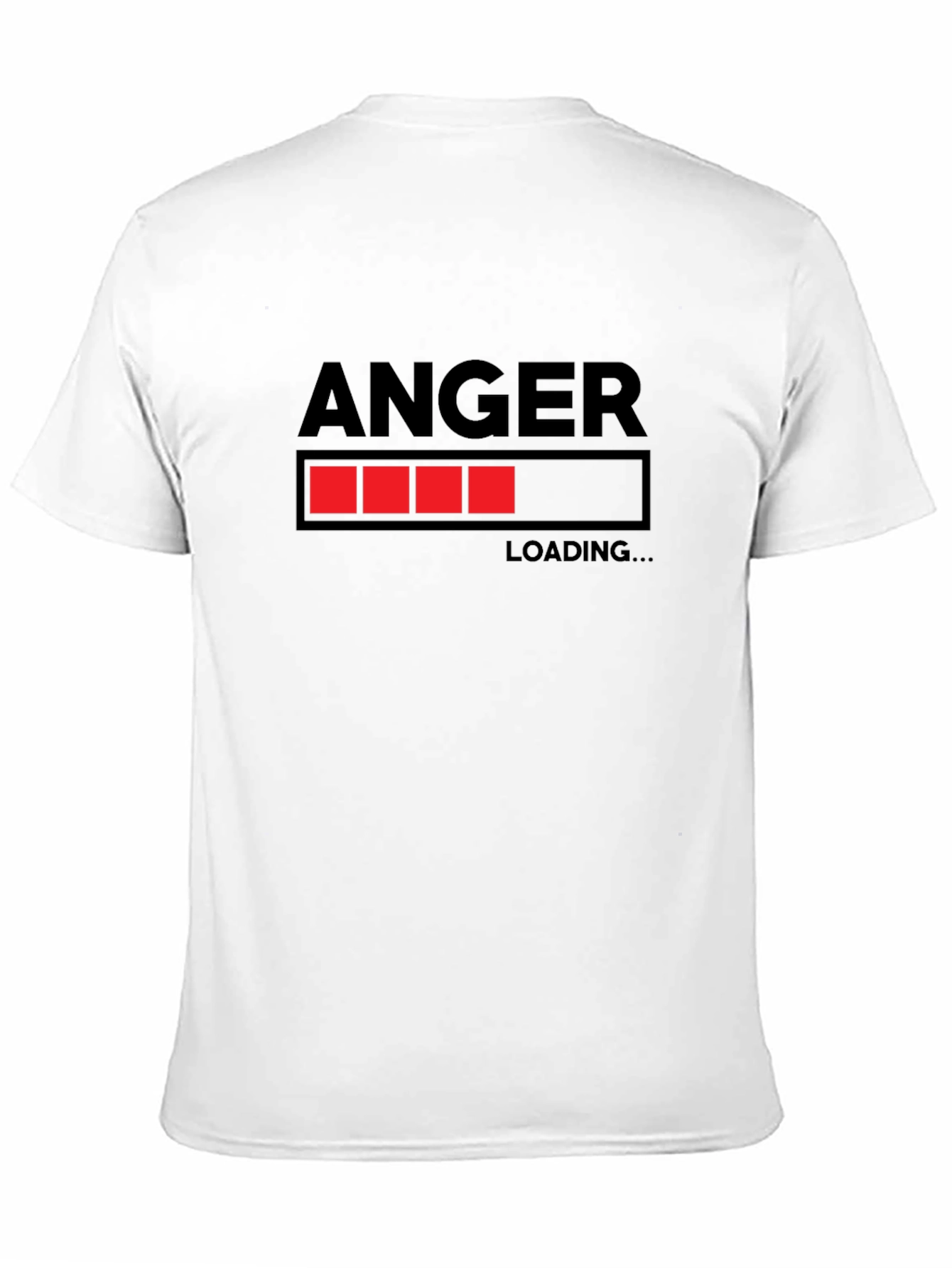 Black Anger Loading Funny Graphic T-Shirt view 11