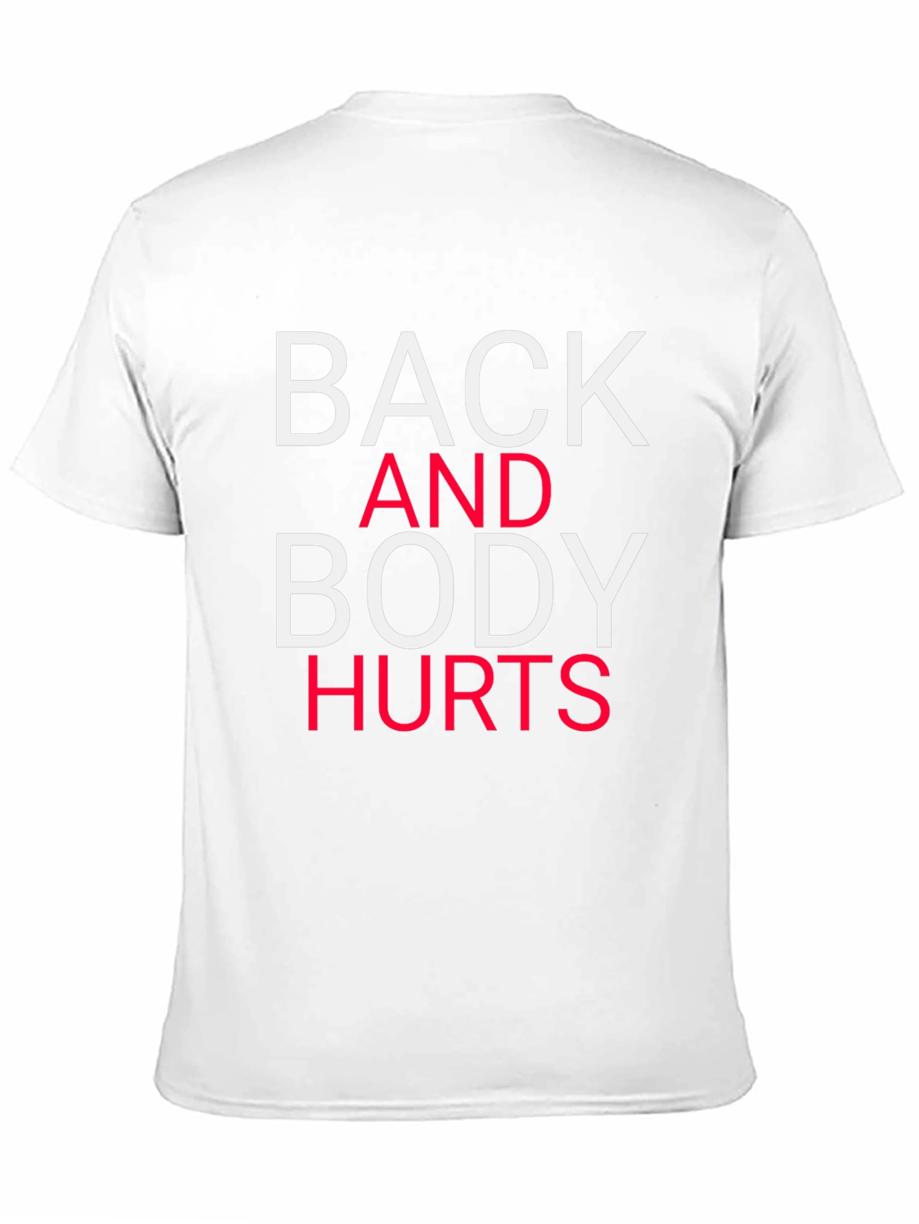 Black Back and Body Hurts Graphic Tee - Casual Comfort view 11