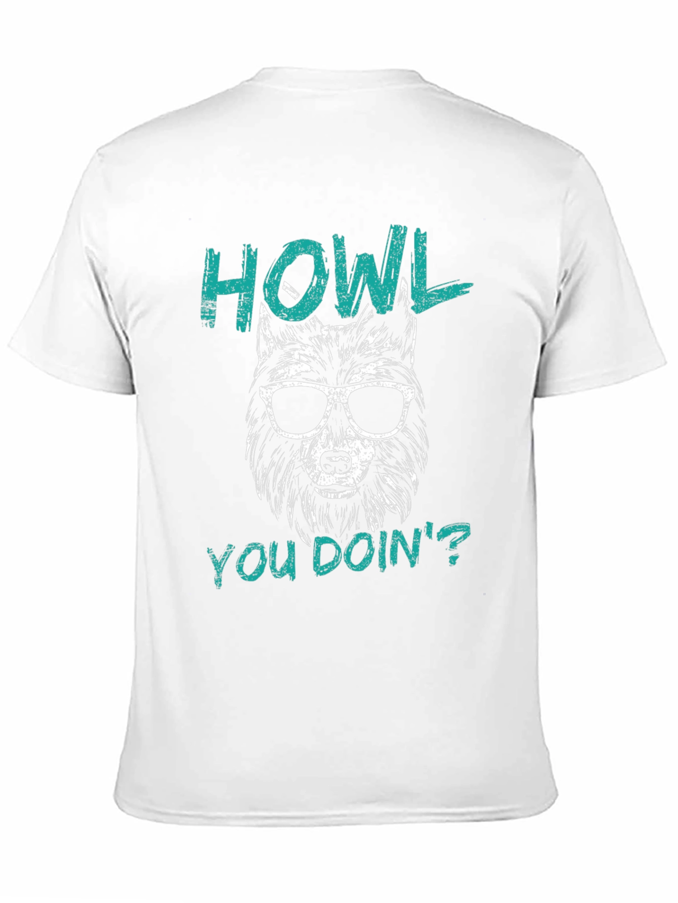 Black Howl You Doin' Wolf Graphic Tee - Black view 11