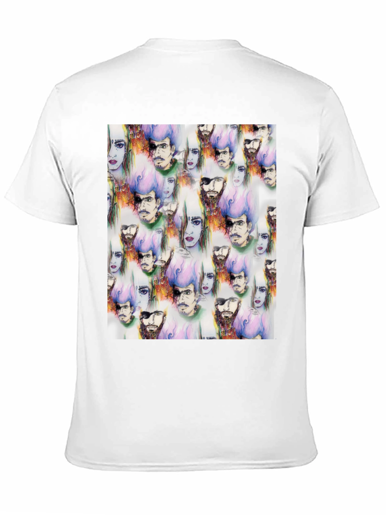 Black Unique Graphic Print T-Shirt view 11