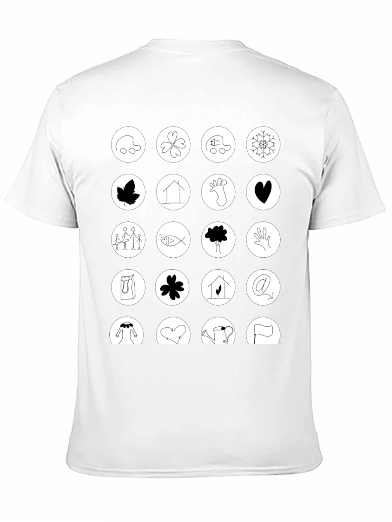 Black Symbol Art Graphic T-Shirt: Unique Icon Design view 11