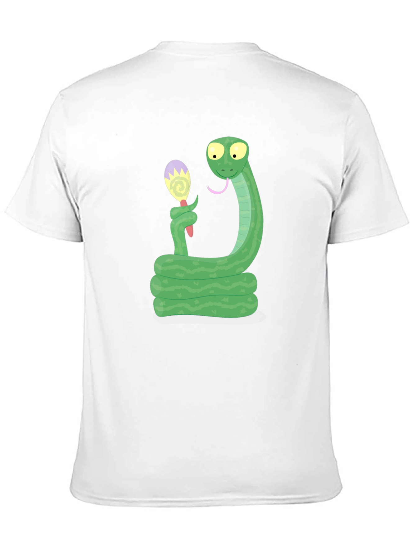 Black Snake Eating Ice Cream T-Shirt view 11