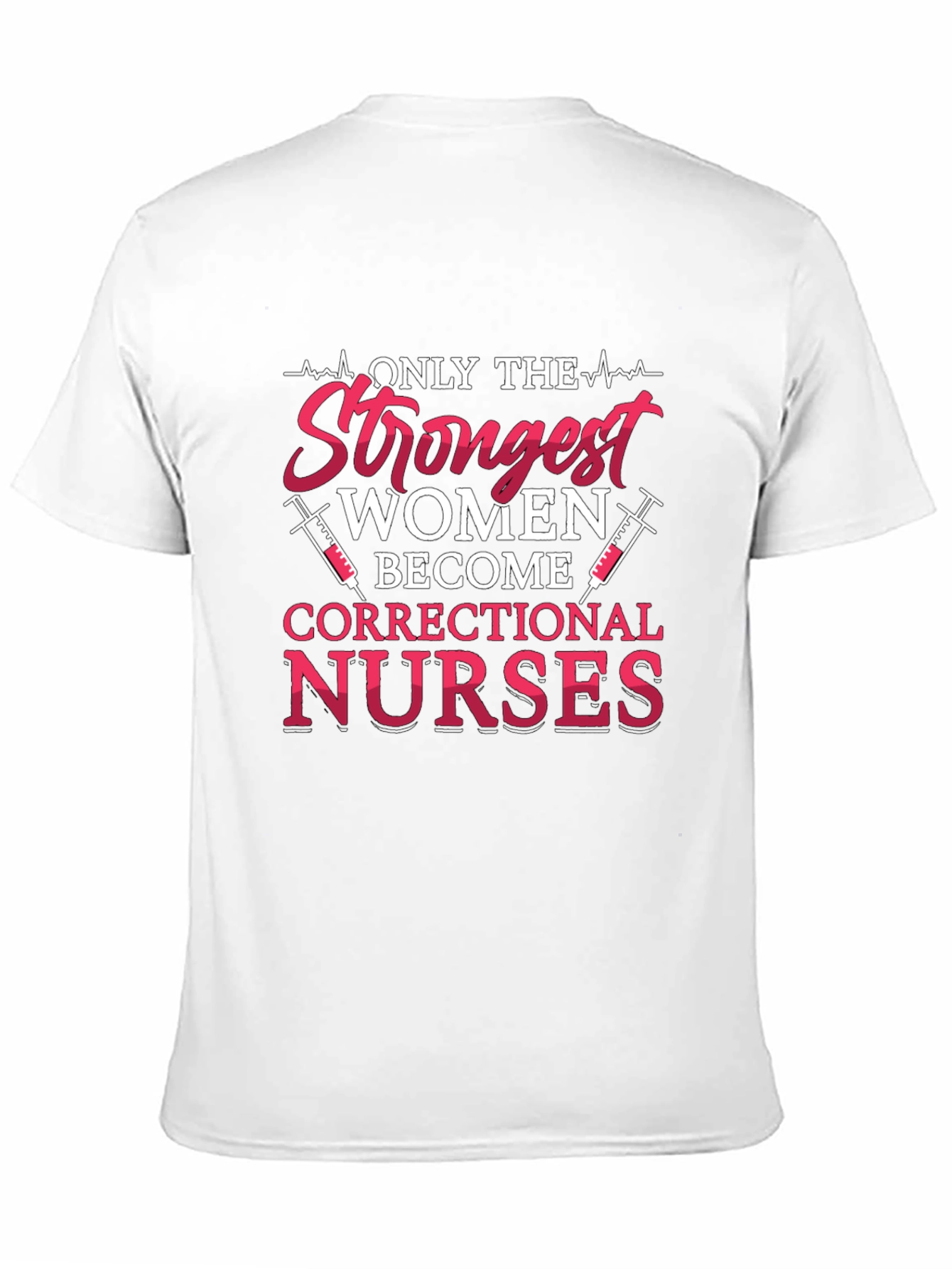 Black Strongest Women Correctional Nurses T-Shirt view 11