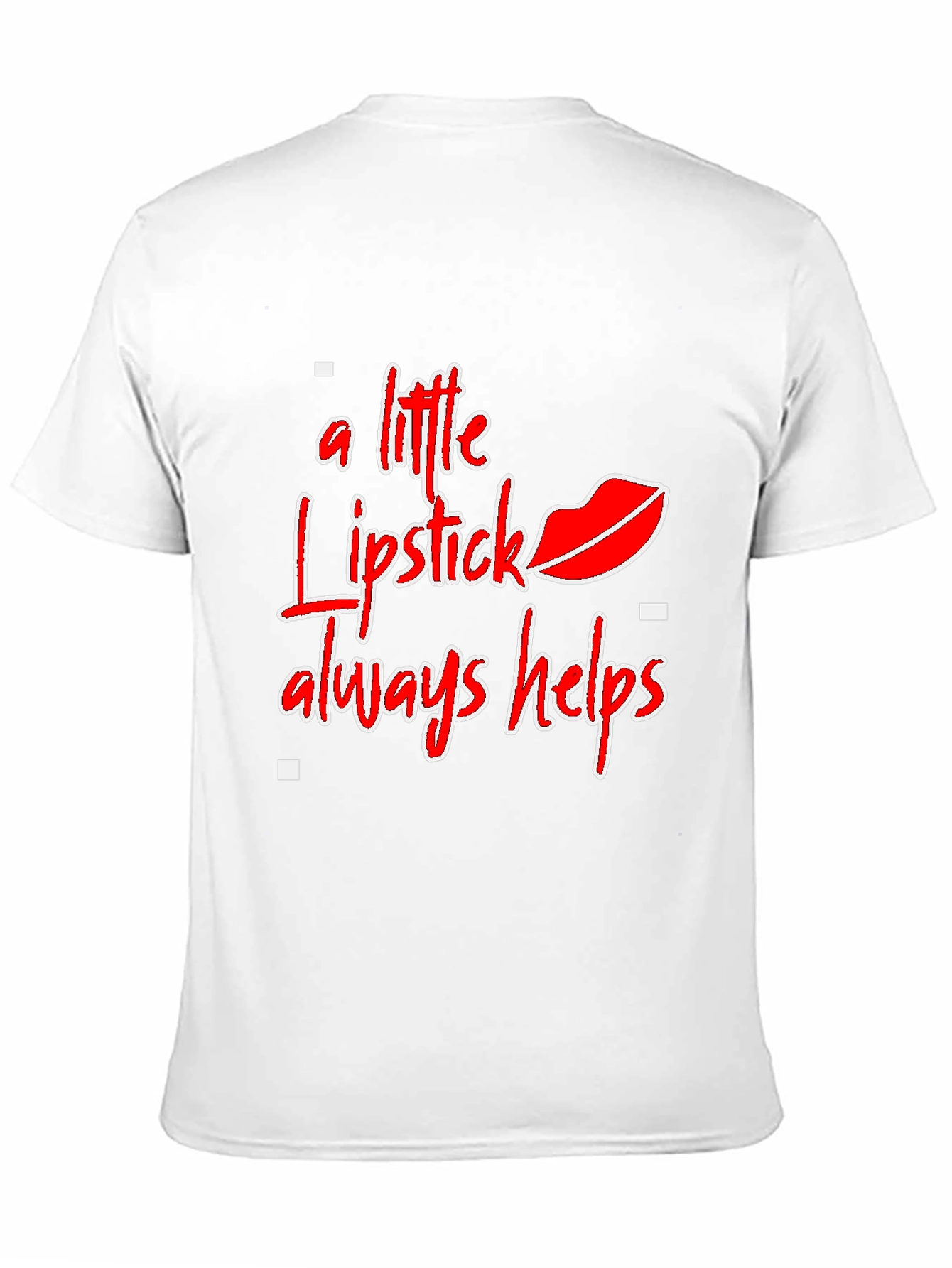 Black Lipstick Helps Graphic Tee - Stylish Statement Shirt view 11