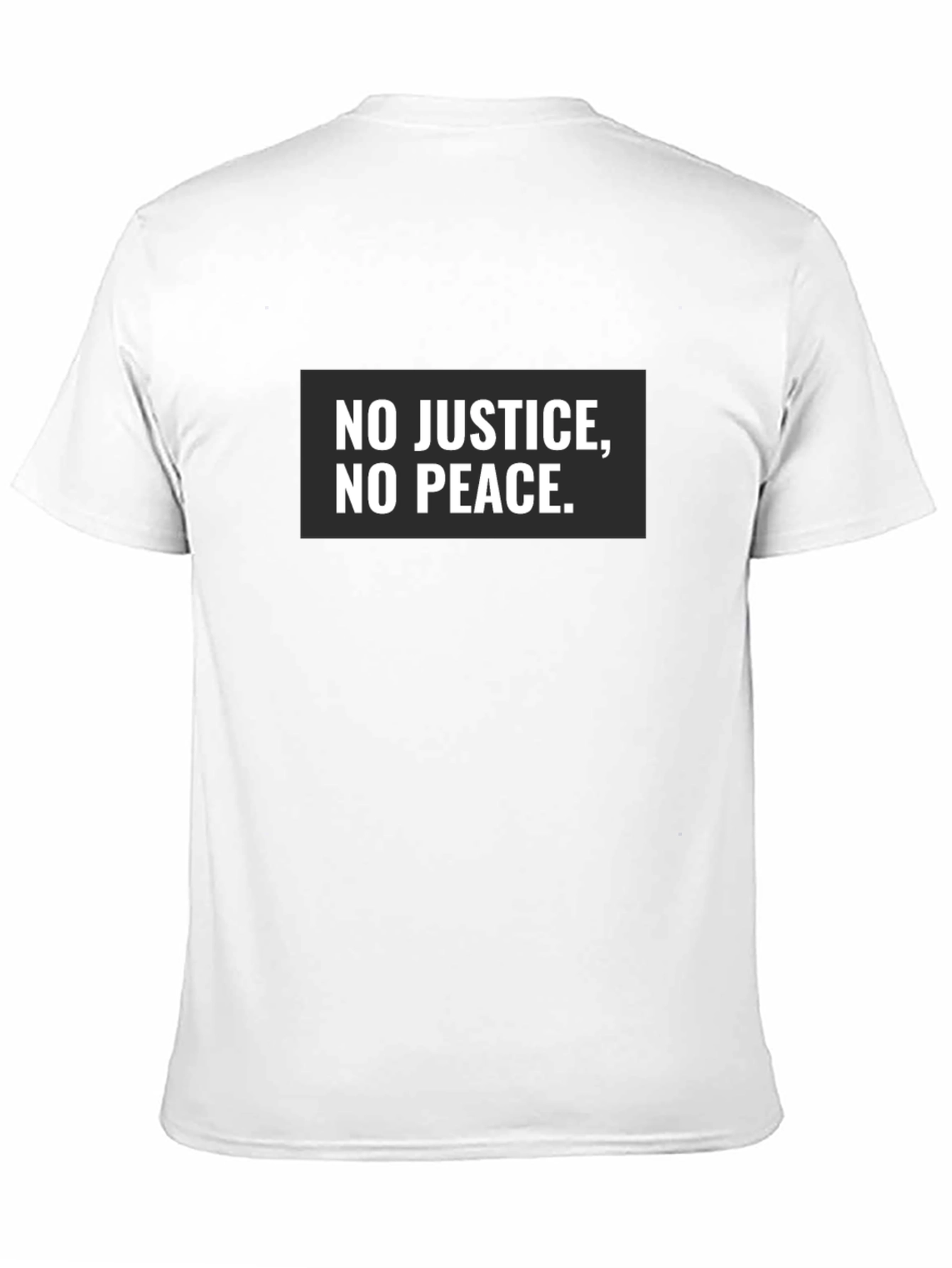 Black No Justice No Peace Graphic Tee view 11