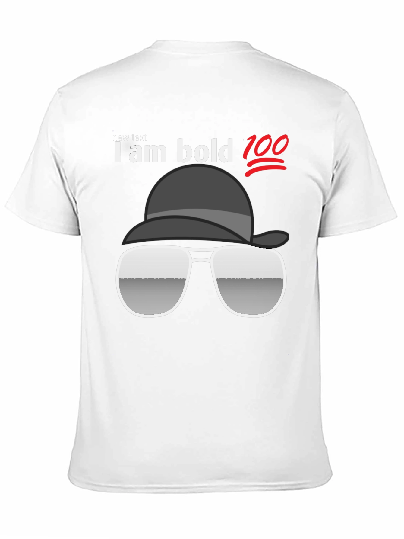 Black I Am Bold T-Shirt - Cool Graphic Tee view 11