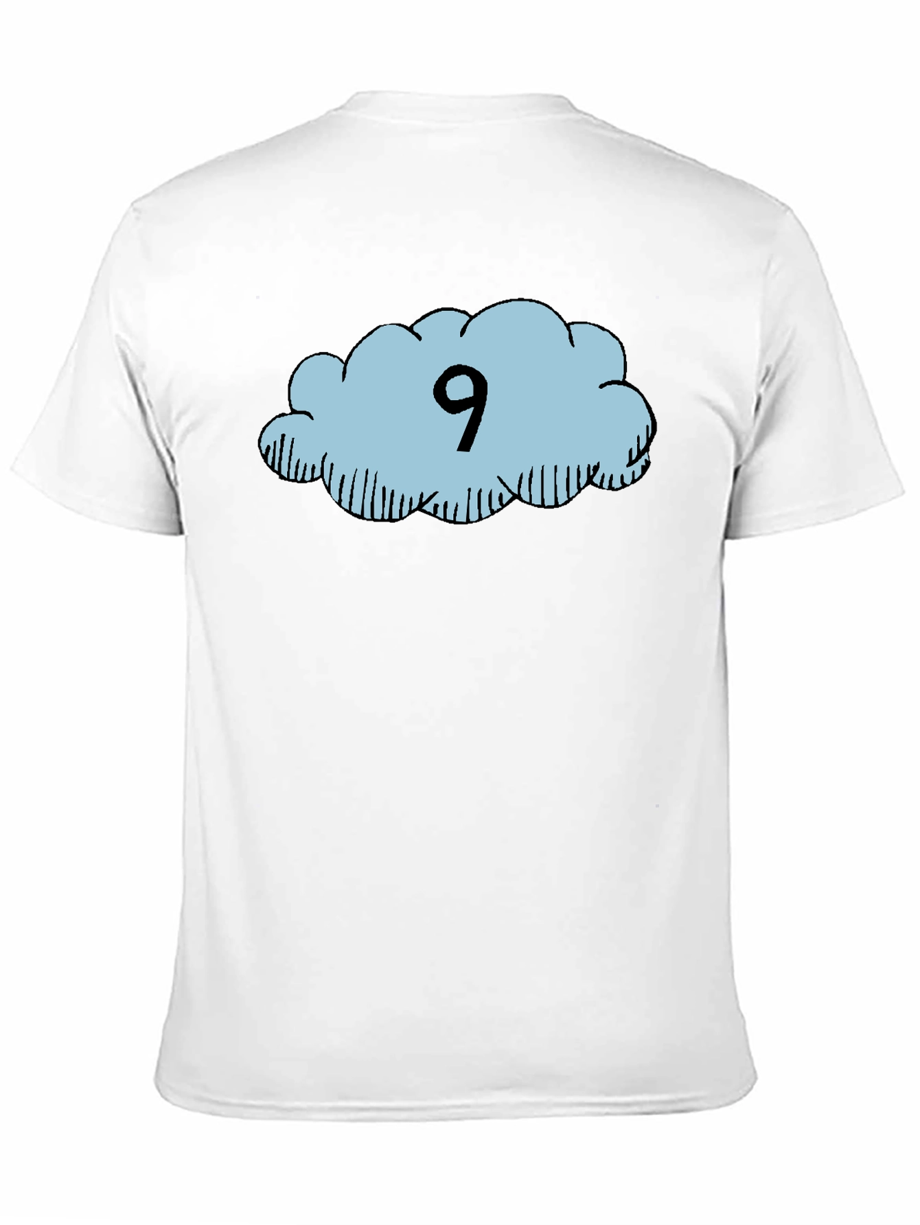 Black Cloud Nine T-Shirt - Black Cotton Tee view 11