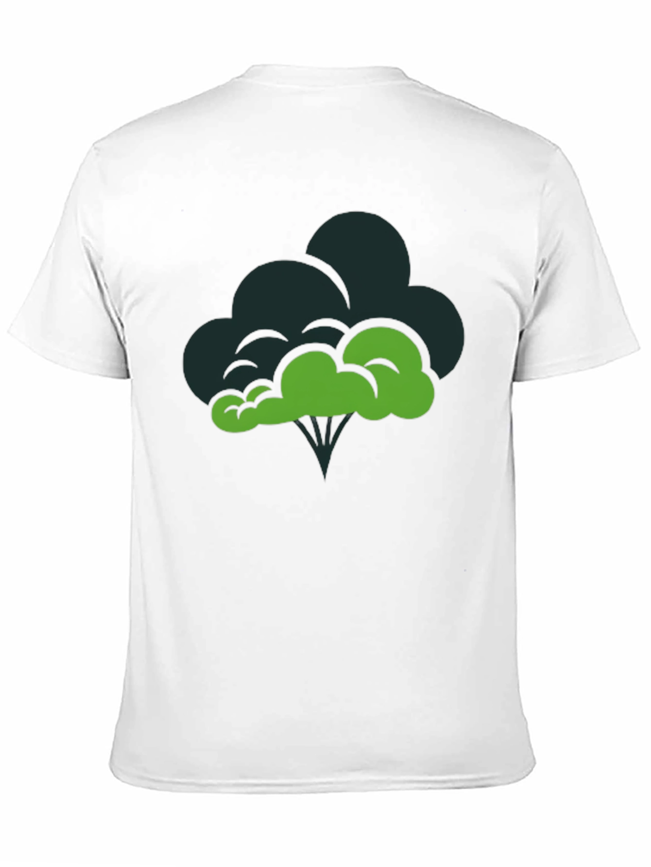 Black Broccoli Graphic Tee - Funny Veggie T-Shirt view 11