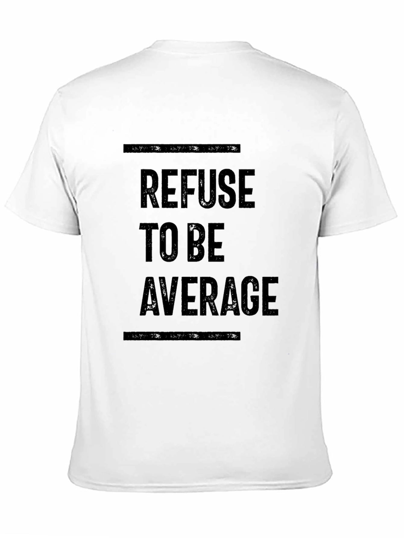 Black Refuse to be Average Black T-Shirt view 11