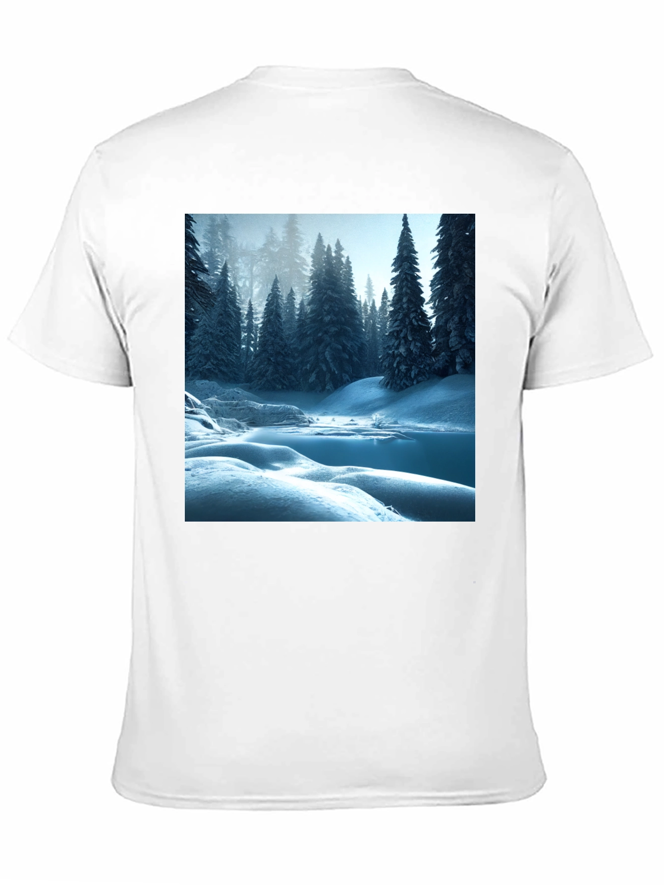 Black Winter Wonderland Graphic Tee - Black view 11