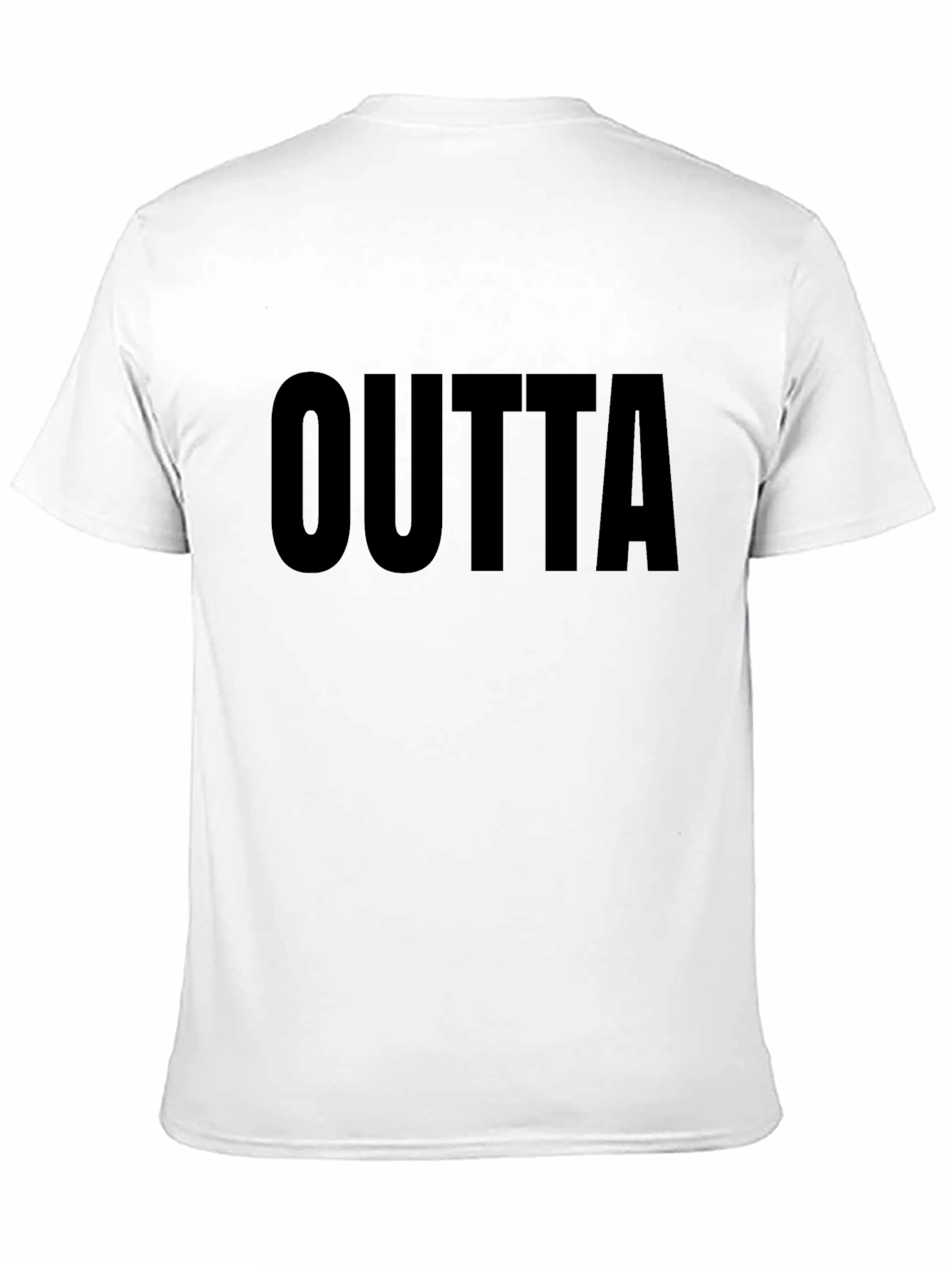 Black Outta T-Shirt - Bold Black Tee view 11