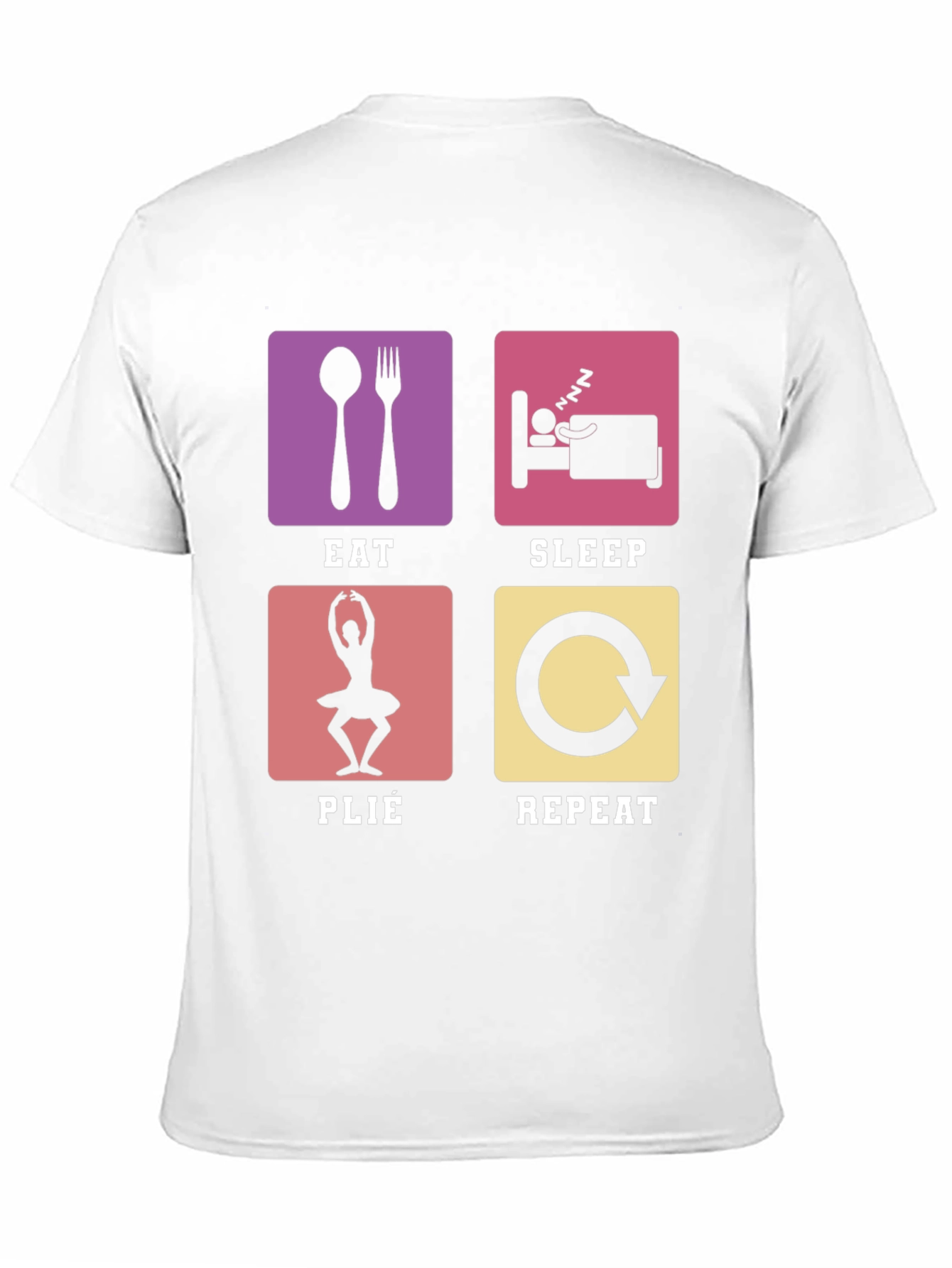 Black Eat Sleep Plie Repeat T-Shirt - Ballet Dancer Gift view 11