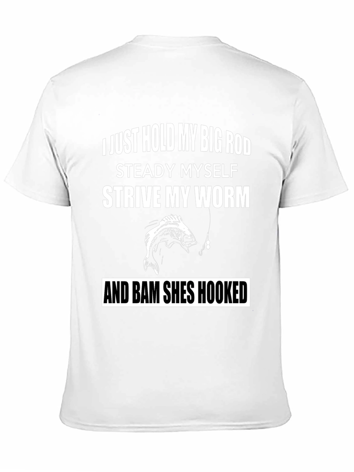 Black Fishing Humor Graphic T-Shirt view 11