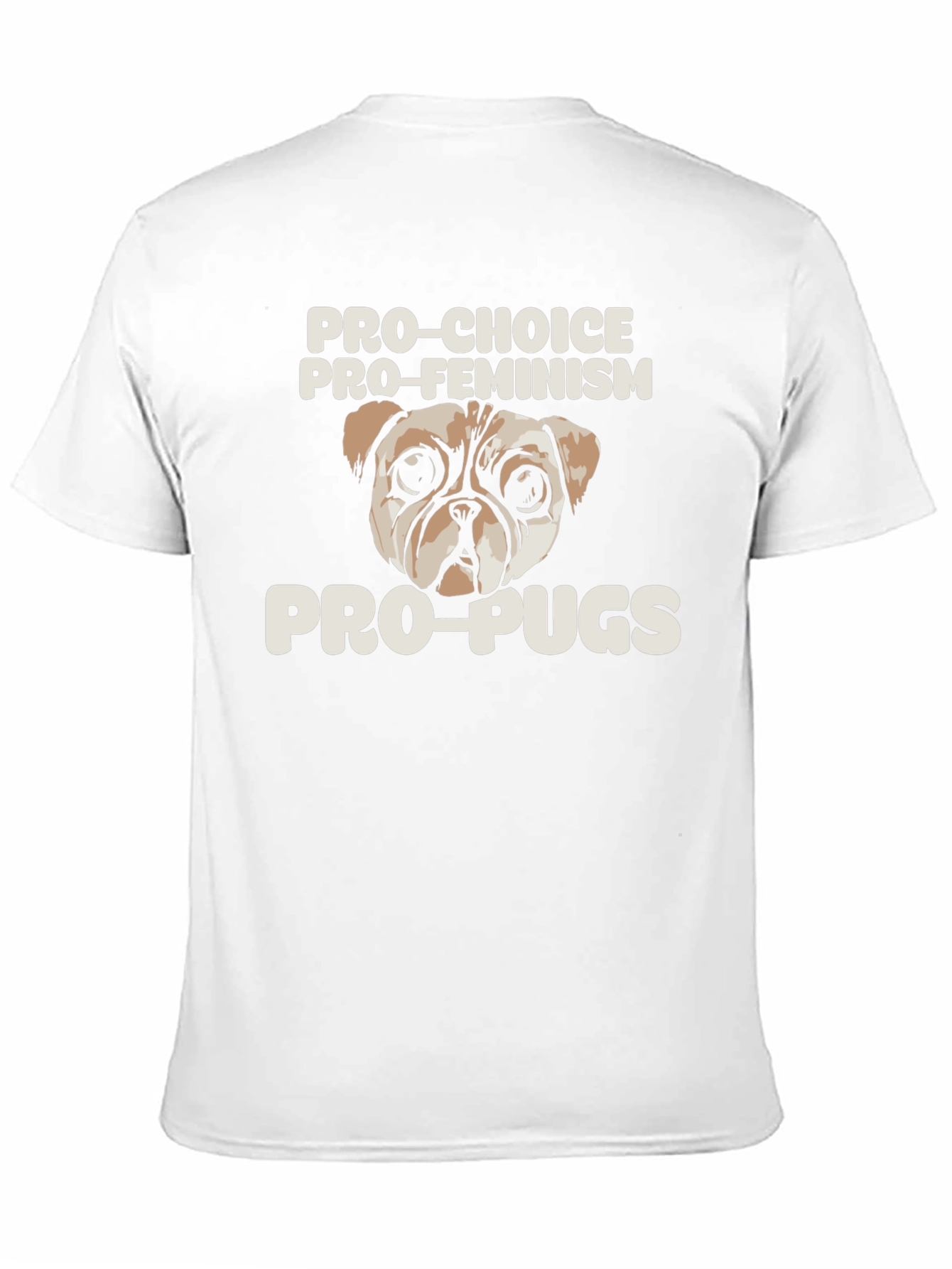 Black Pro-Choice Pro-Feminism Pro-Pugs Graphic Tee view 11