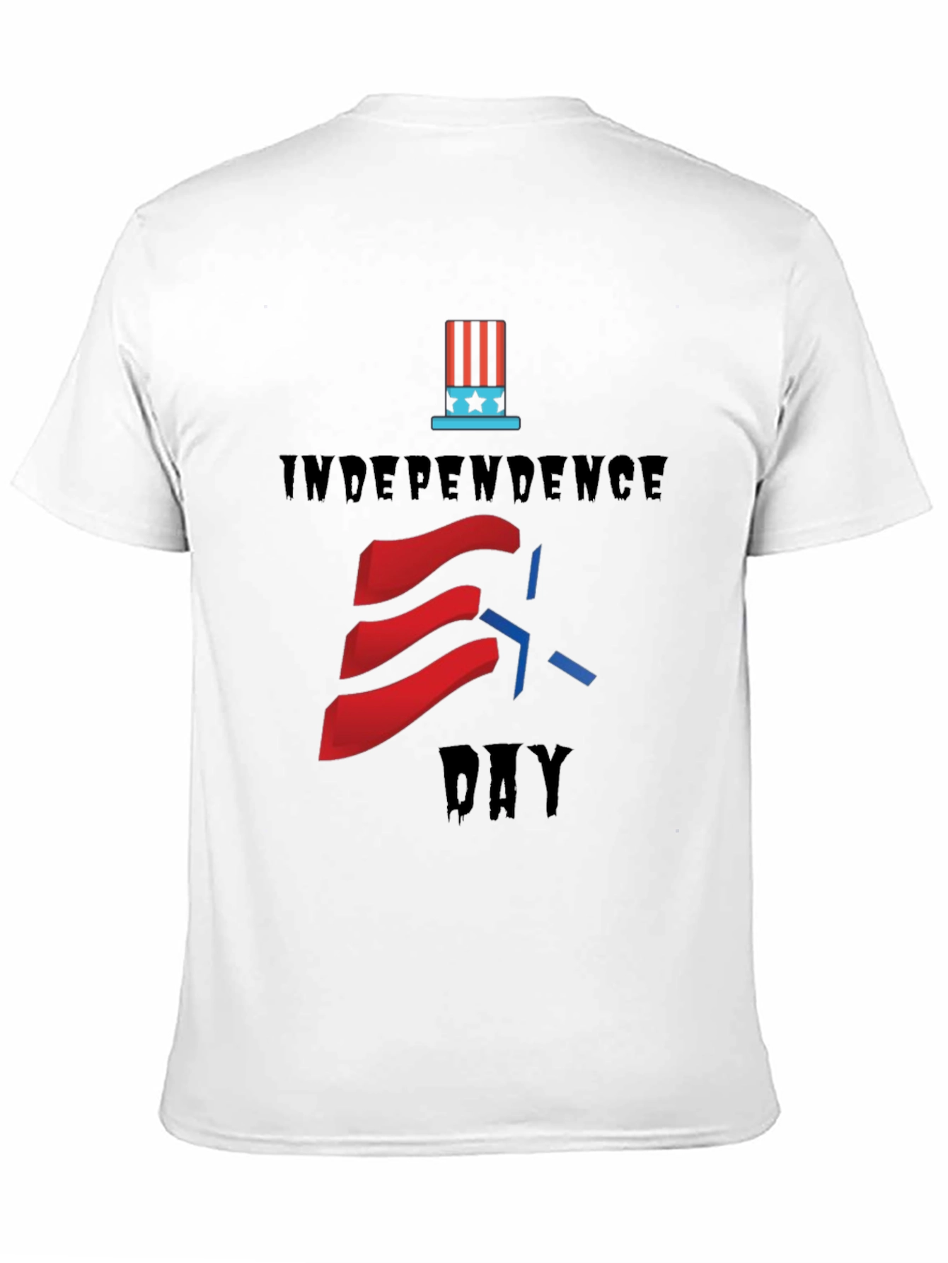 Black Independence Day Graphic T-Shirt view 11