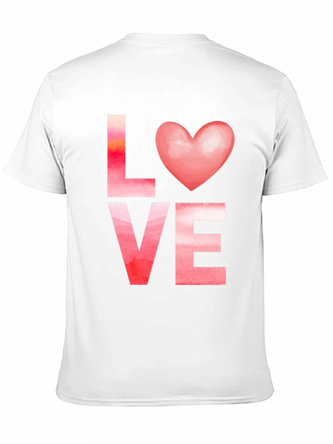 Black Love Heart Valentine T-Shirt view 11