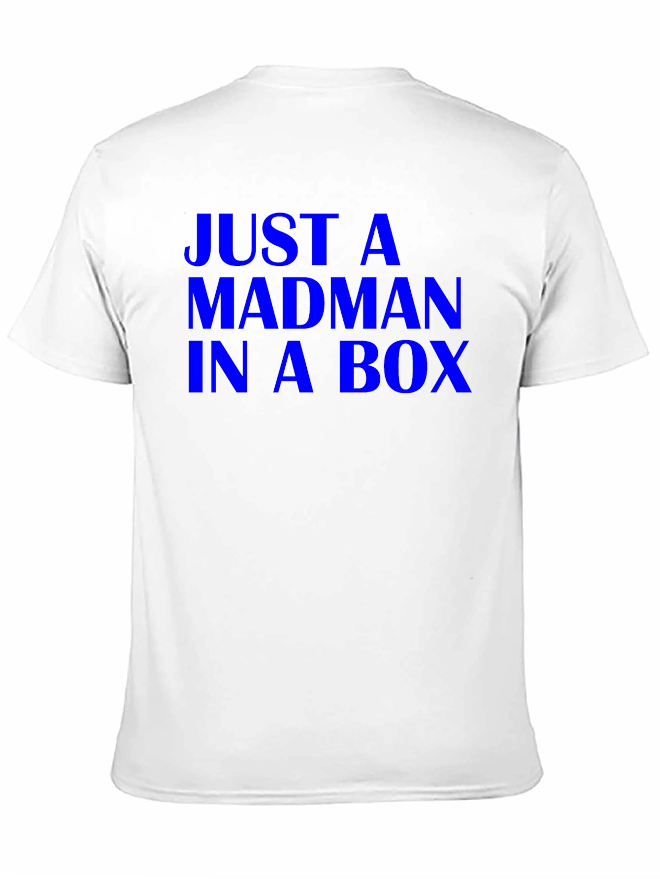 Black Just a Madman in a Box Tee - Black Cotton T-Shirt view 11