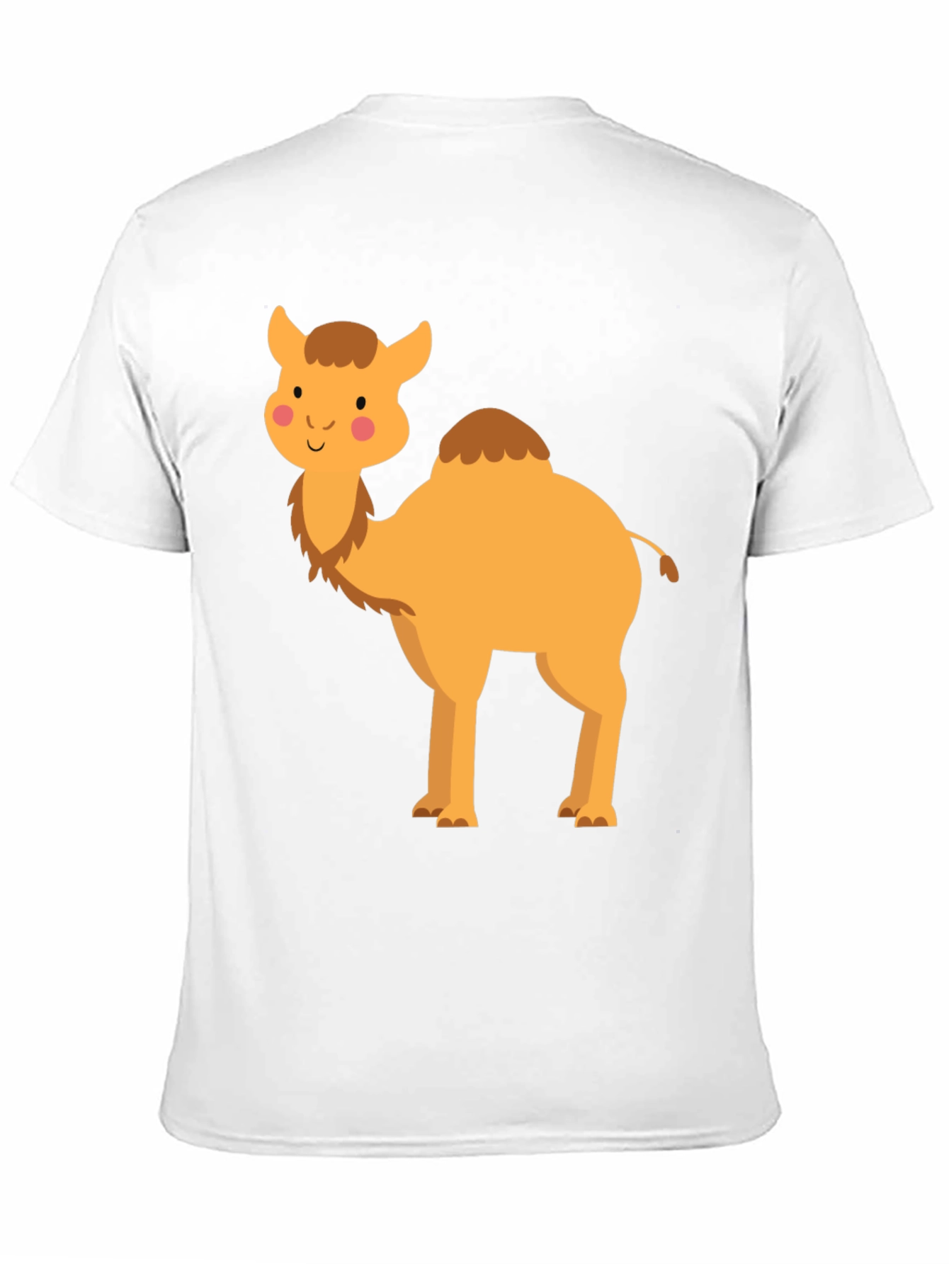 Black Cute Camel Graphic Tee - Unisex Black T-Shirt view 11