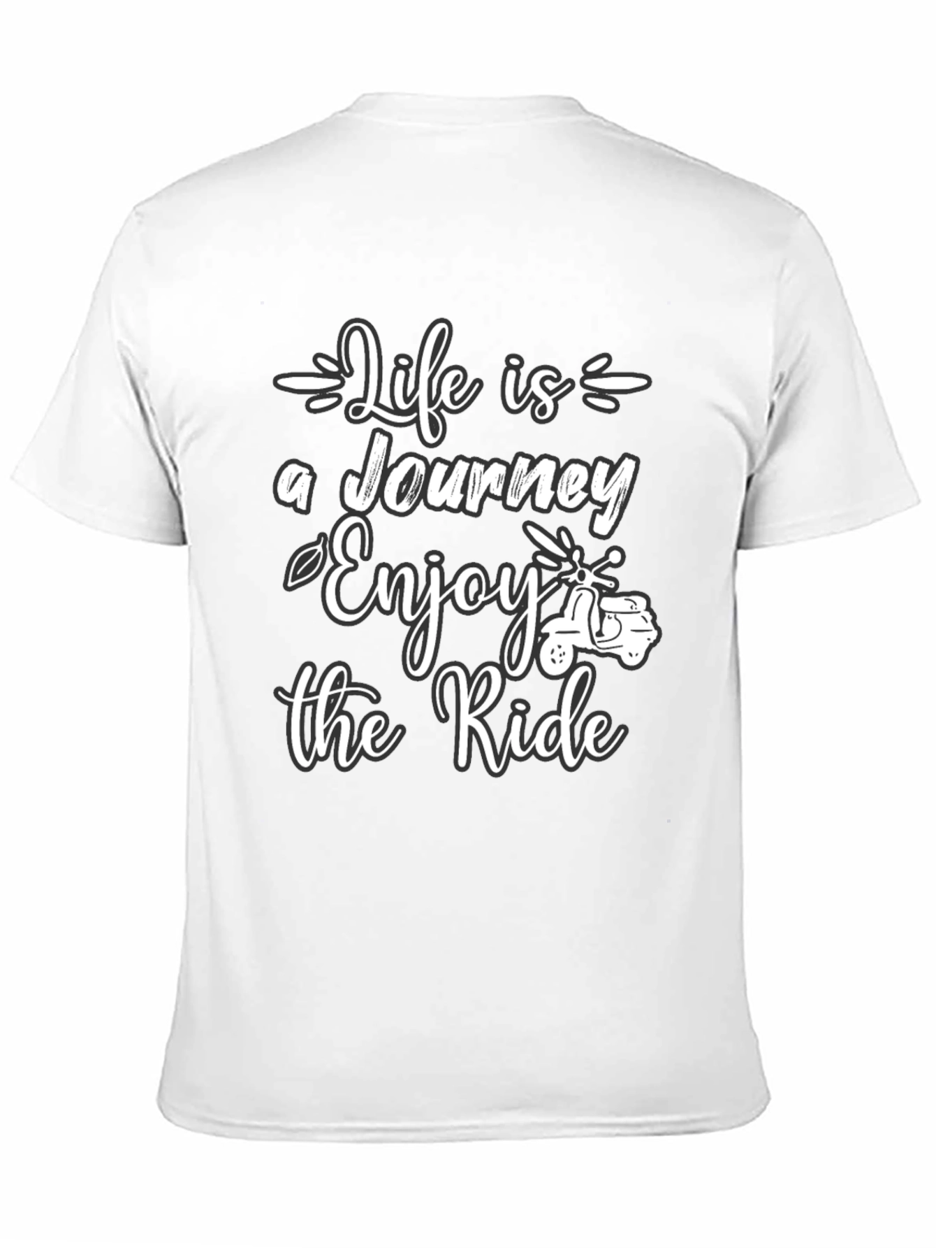 Black Life is a Journey T-Shirt - Enjoy the Ride Graphic Tee view 11