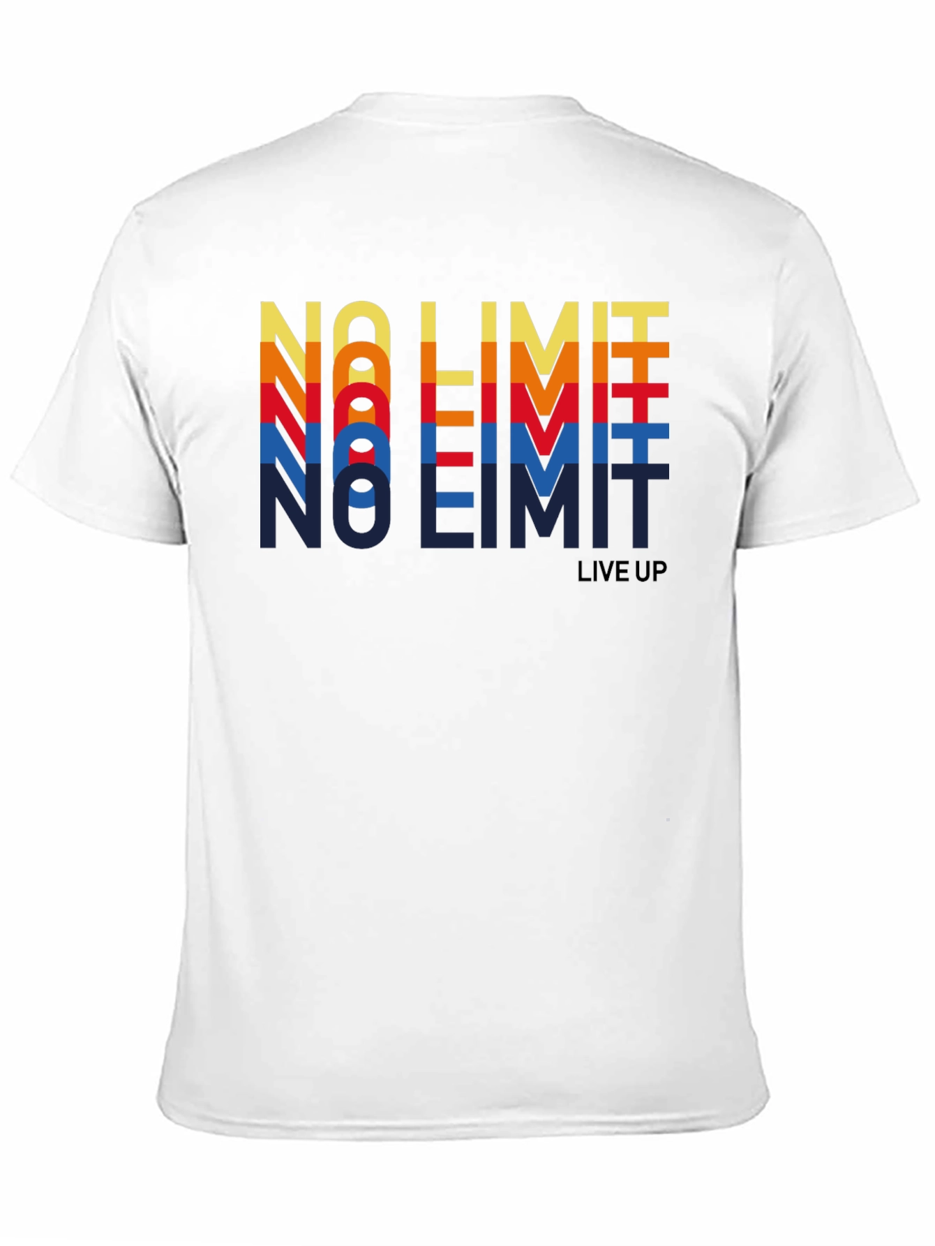 Black Retro "No Limit" Graphic Tee - Vintage Style Shirt view 11