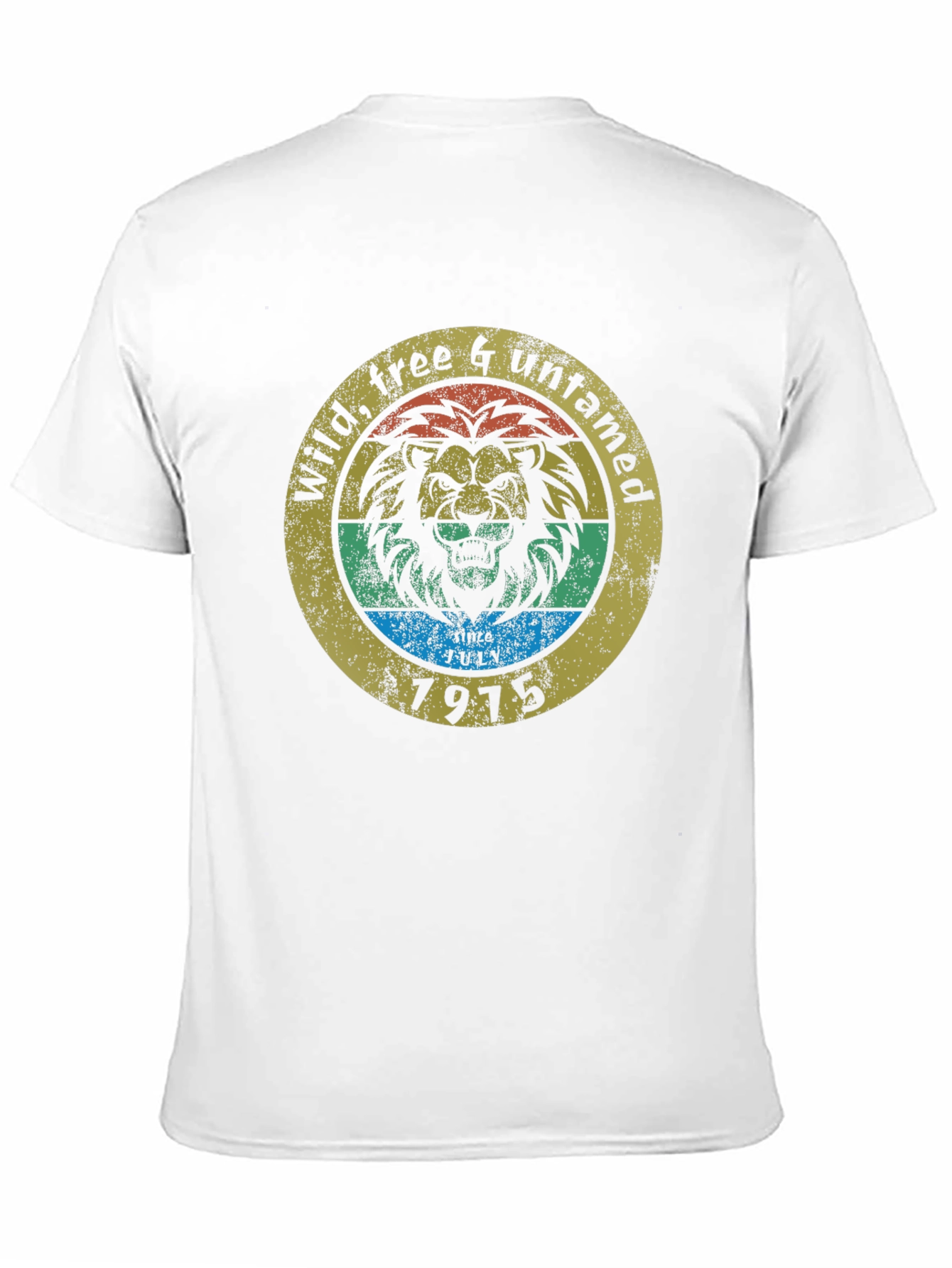 Black Vintage Lion Graphic Tee - Wild, Free & Untamed view 11