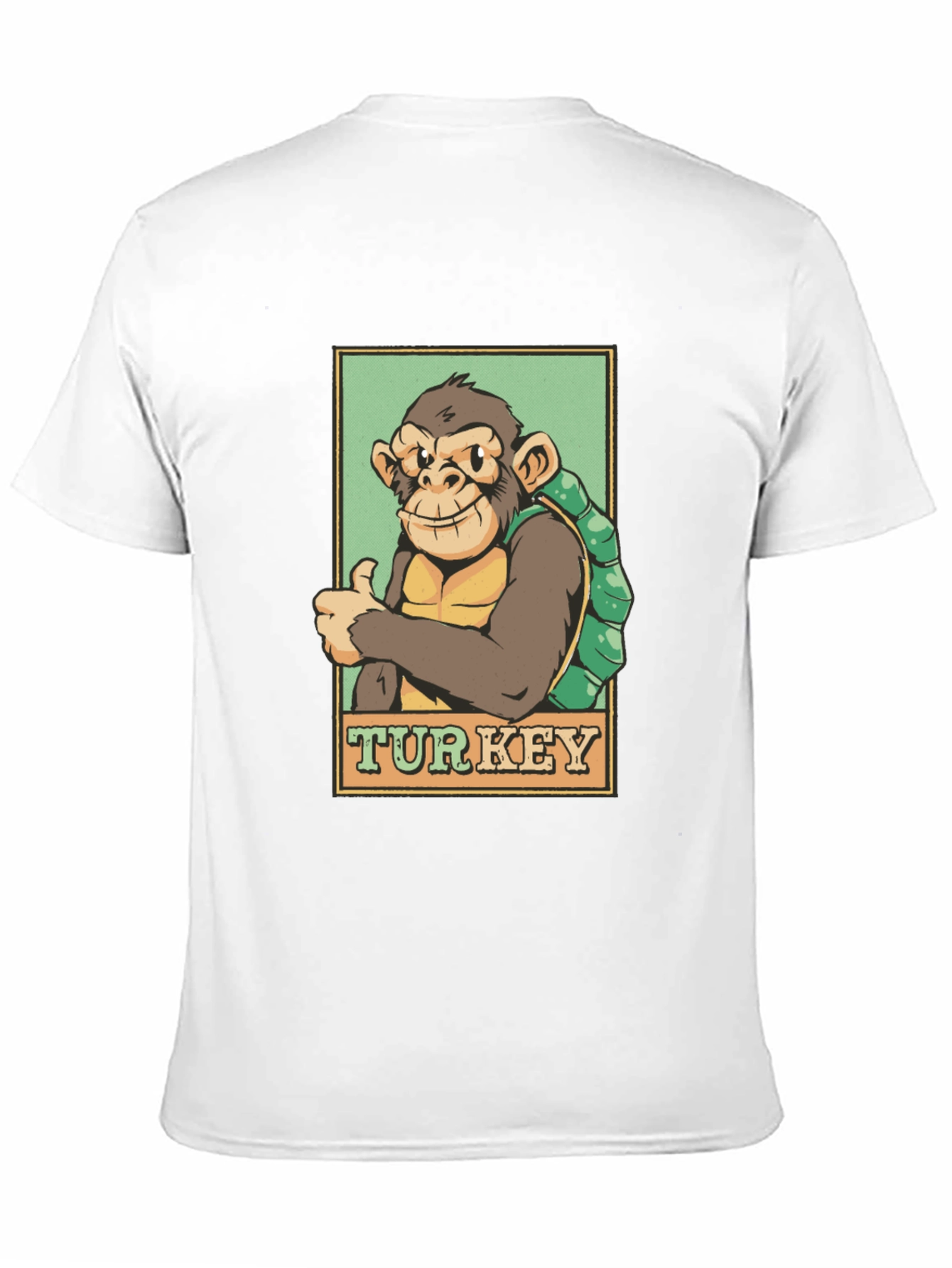 Black Monkey Turkey Graphic T-Shirt - Adventure Ready! view 11