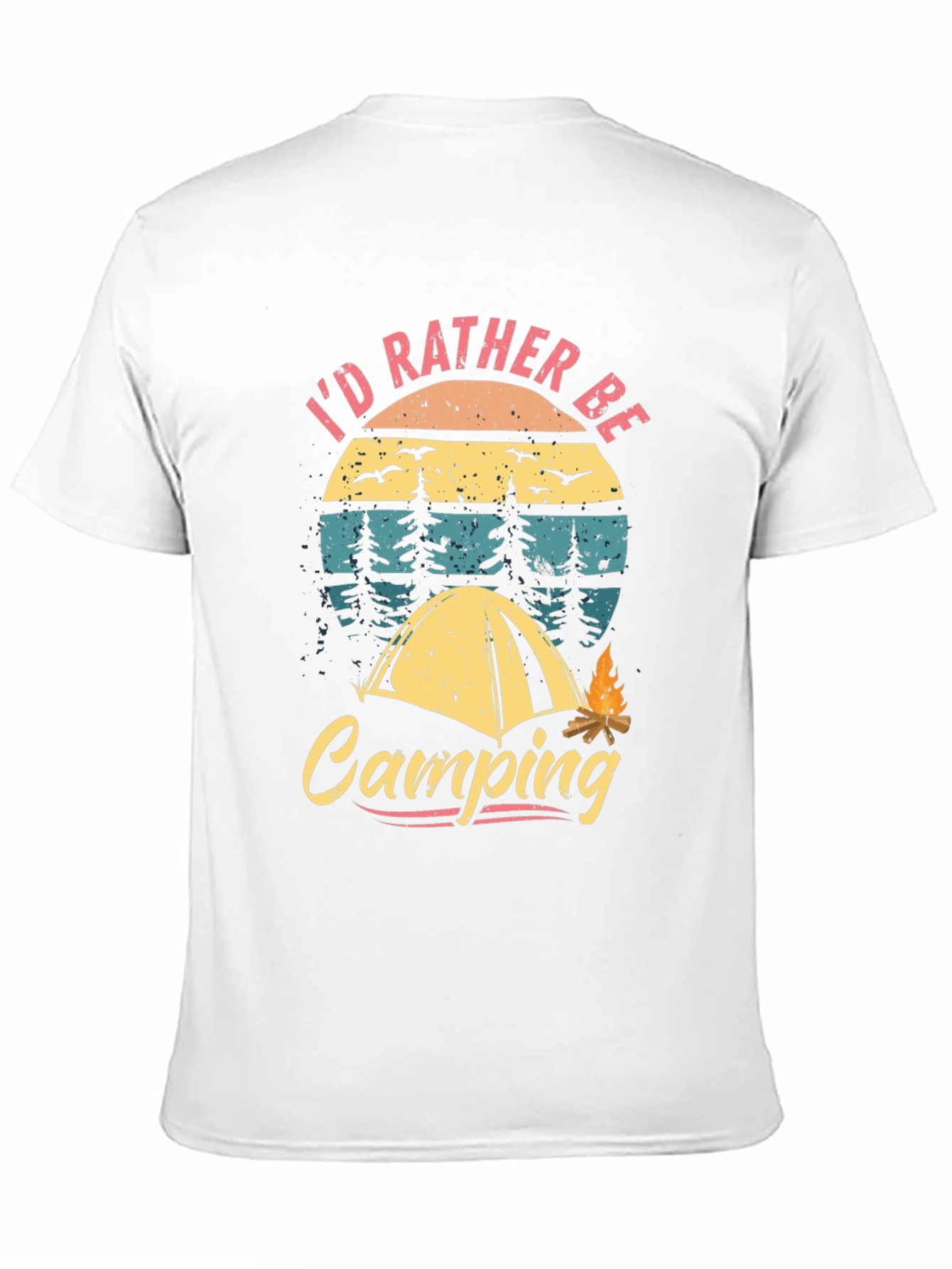 Black Camping Graphic T-Shirt - Outdoors Adventure Tee view 11