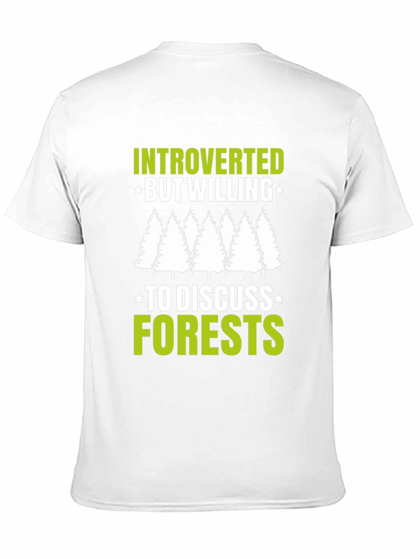 Black Introverted Forest Lover Tee view 11