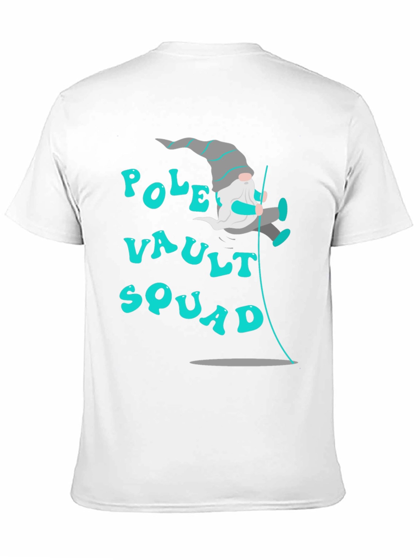 Black Pole Vault Squad T-Shirt - Unique Design view 11