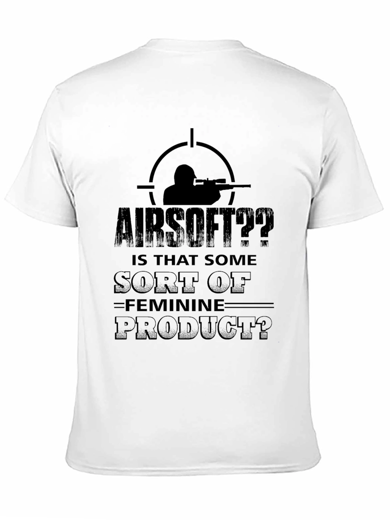 Black Airsoft Masculinity Graphic Tee view 11