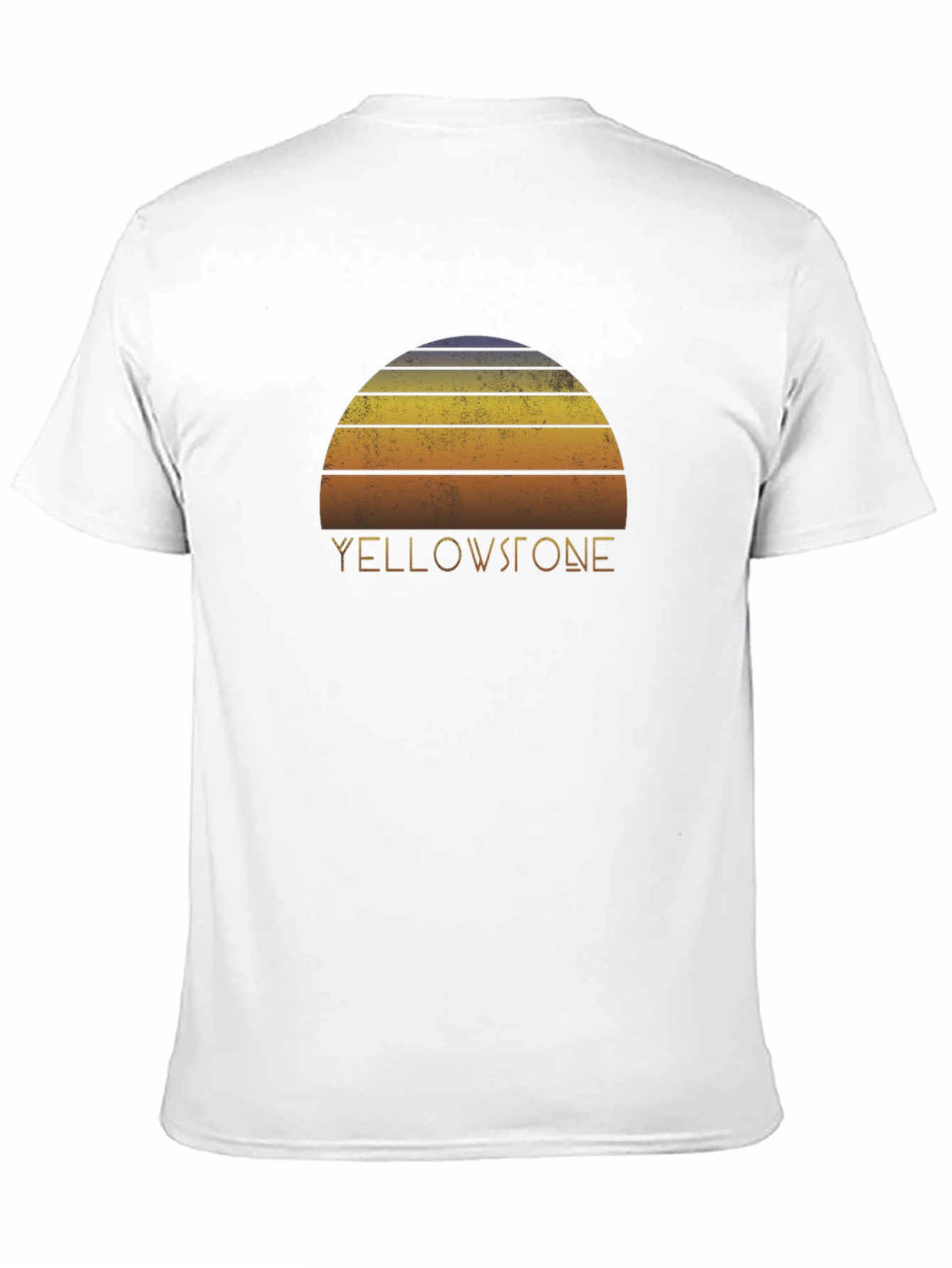 Black Yellowstone Retro Sunset Graphic Tee - Unisex view 11