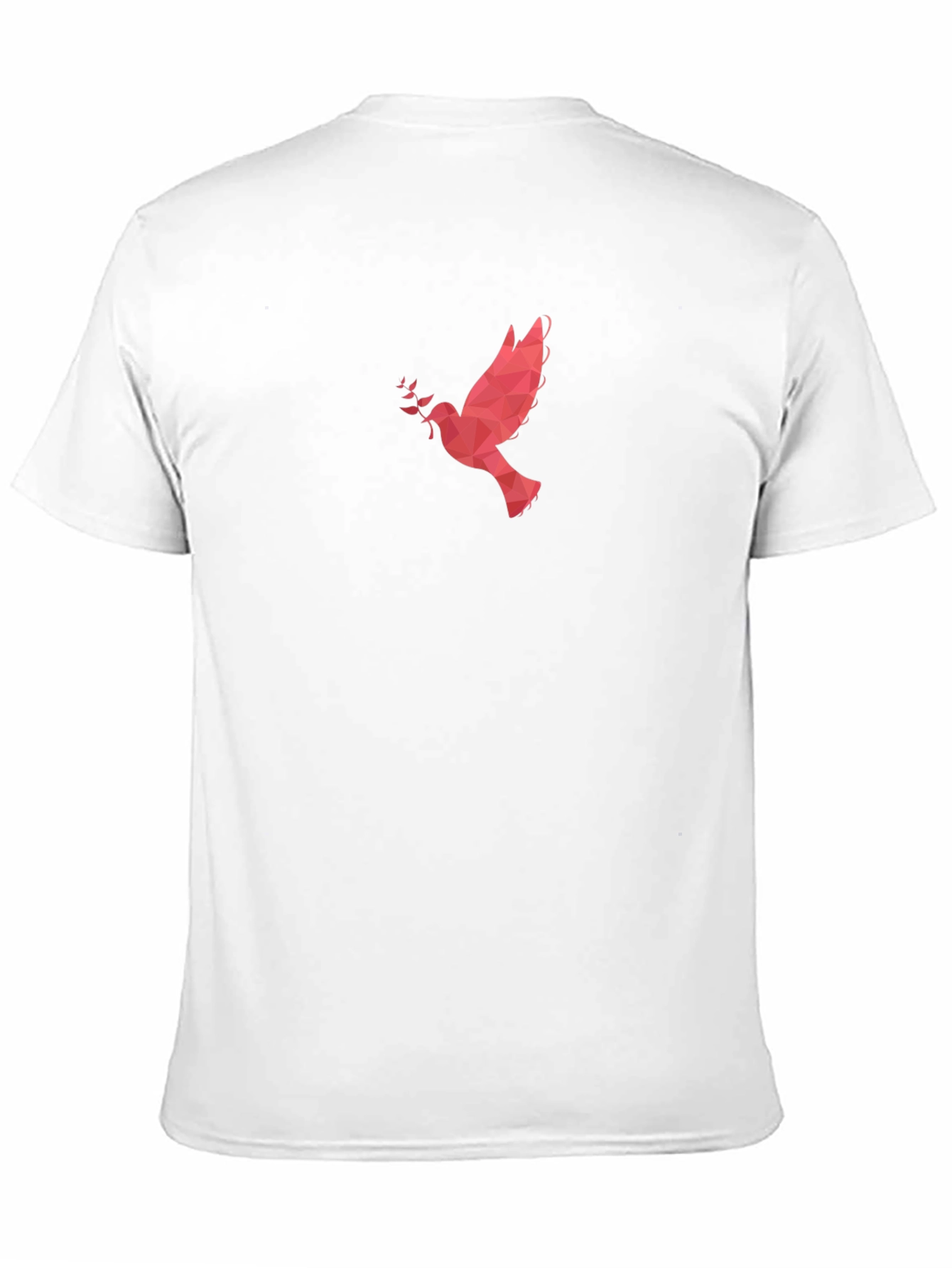 Black Geometric Dove Graphic Tee - Modern Style view 11